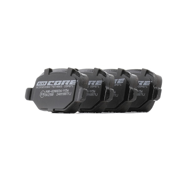 goCORE GCD020084 Remblokken voor Fiat Linea 323_, 110_ 1.6 (323.AXF1A) 110 Pk 2011 310 A5.011 Ottomotor goCORE GCD020084 Remblokset Fiat Linea 323 1.6 (323.AXF1A) 110 Pk Benzine prijs
