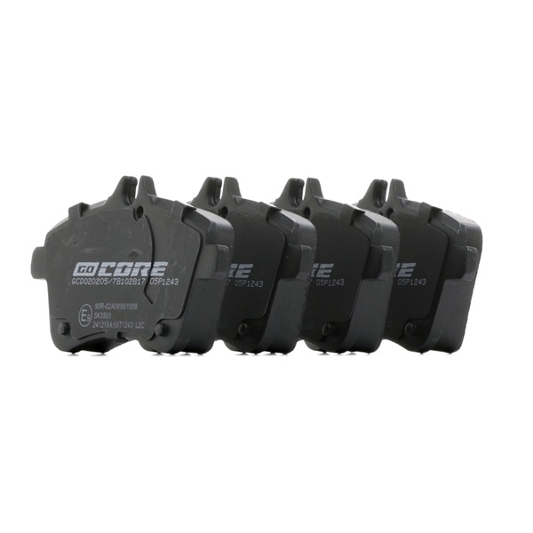 goCORE GCD020205 Plaquettes de frein