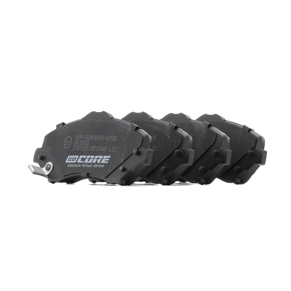 goCORE GCD020234 Bremsbeläge für Jeep Wrangler IV JL 3.6 VVT (JL72, JL74) 284 PS 2020 ERC Otto goCORE GCD020234 Bremsbelag JEEP Wrangler IV (JL) 3.6 VVT (JL72, JL74) 284 PS Benzin Kosten