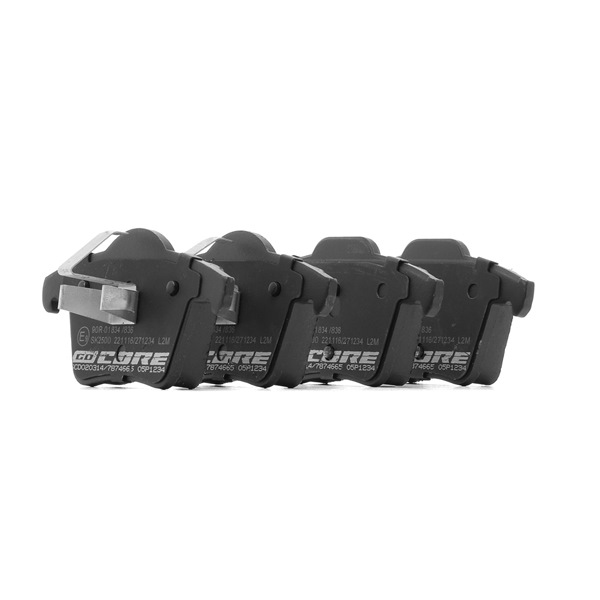 goCORE GCD020314 Plaquettes de frein pour Volvo XC90 I 275 3.2 AWD 238 CV 2006 B 6324 S Essence goCORE GCD020314 Plaquette Volvo XC90 1 3.2 AWD 238 CV Essence 2006