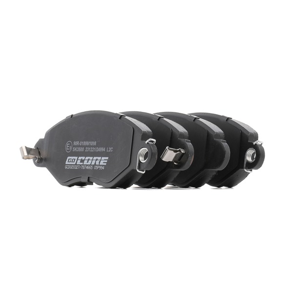 goCORE GCD020327 Plaquettes de frein pour Ford Transit Mk5 Camion plate-forme/Châssis V184, V185 2.4 TDCi 137 CV 2004 H9FA Diesel goCORE GCD020327 Plaquette FORD Transit Mk5 Camion plate-forme/Châssis (V184, V185) 2.4 TDCi 137 CV Diesel 2004