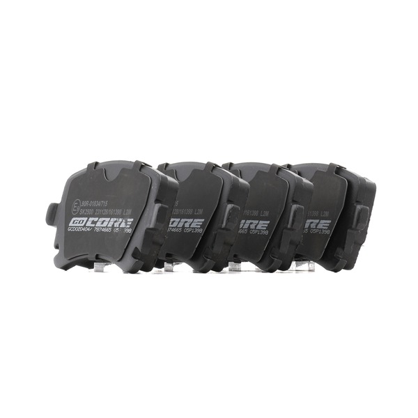 goCORE GCD020404 Bremsbeläge Audi A8 4E2, 4E8 3.0 218 PS 2004 BBJ Otto goCORE GCD020404 Bremsbelag Audi A8 D3 3.0 218 PS Benzin Kosten