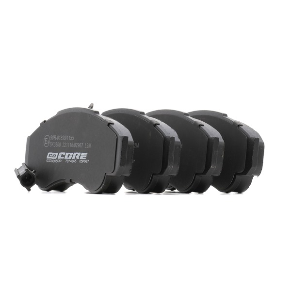 goCORE GCD020506 Plaquettes de frein pour Peugeot Boxer Minibus 250 2.3 HDi 126 CV 2011 F1AE0481T Diesel goCORE GCD020506 Plaquette PEUGEOT Boxer Minibus (250) 2.3 HDi 126 CV Diesel 2011