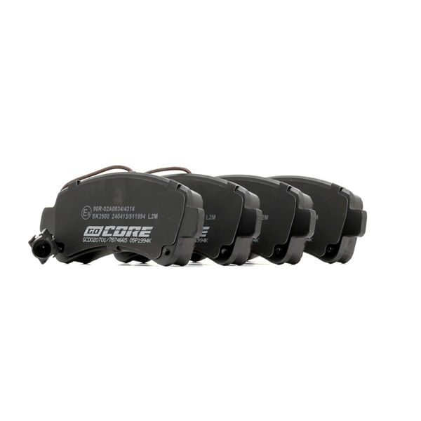 goCORE GCD020701 Plaquettes de frein pour Peugeot Boxer Van 250 e-Boxer 136 CV 2021 A3H256B42G000 moteur électrique goCORE GCD020701 Plaquette Peugeot Boxer 250 Van e-Boxer 136 CV Électrique 2021
