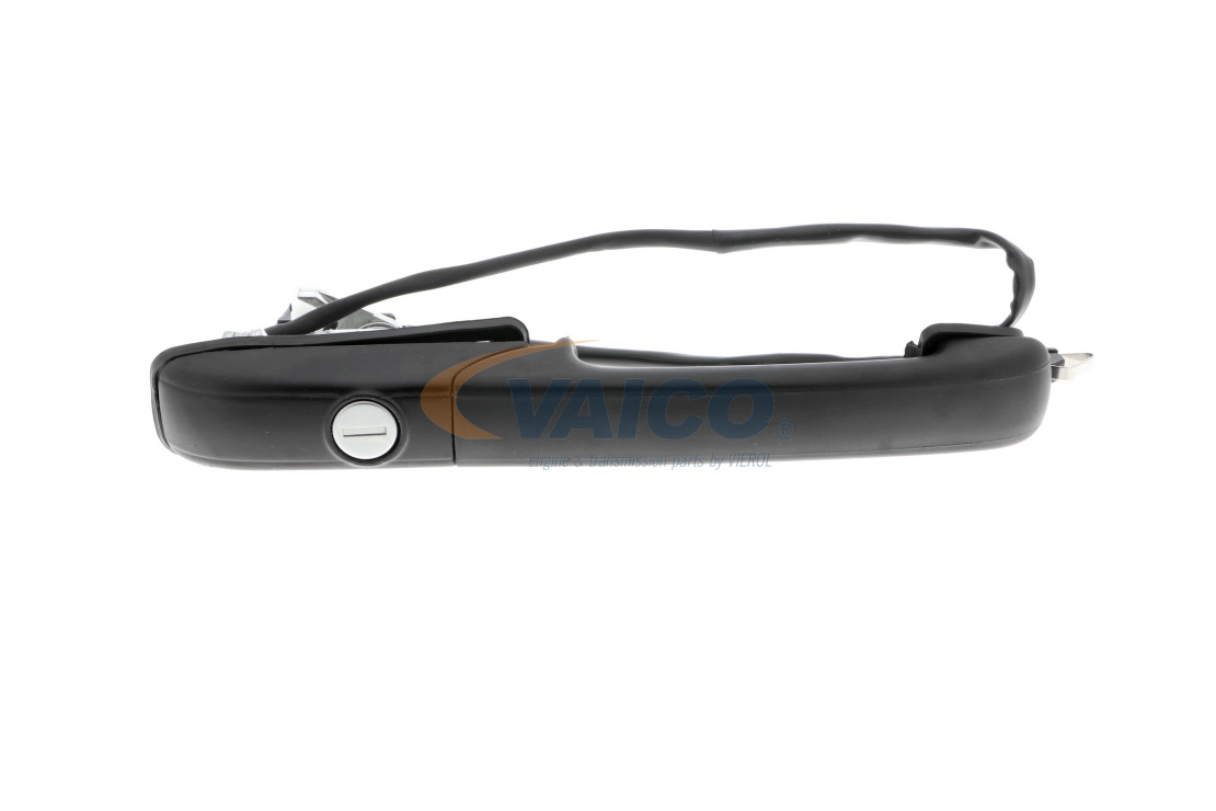 VAICO V10-6185 Door Handle with lock barrel, Left Front, black, EXPERT KITS +-image-2215300