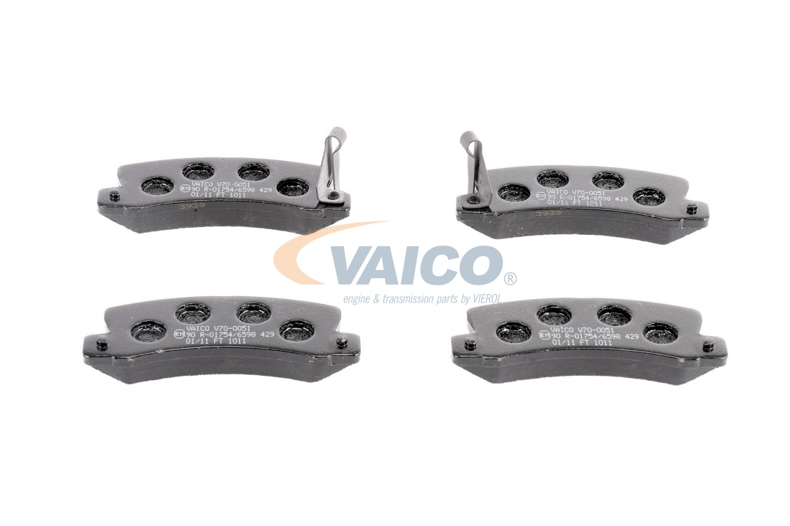 Brzdové doštičky/platničky V70-0051 VAICO 04491-33070 FORD