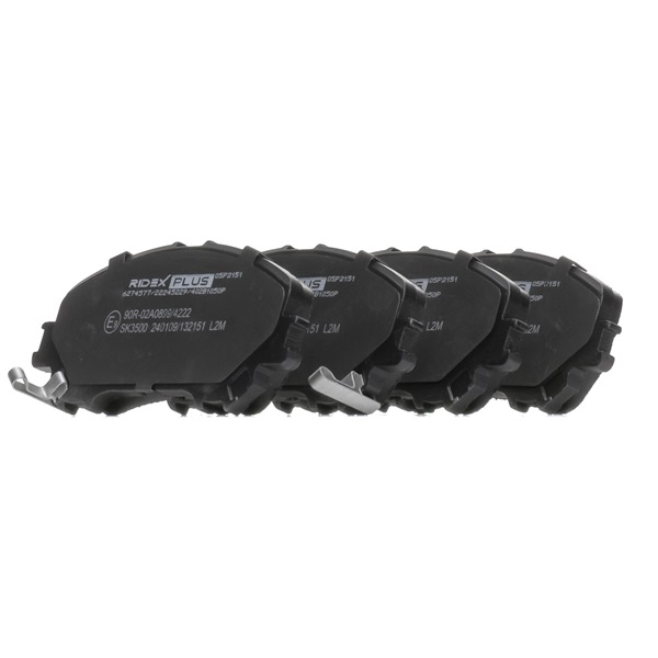 Juego de pastillas de freno 402B1050P RIDEX PLUS 41 06 04E A0A Juego de pastillas de freno 402B1050P RIDEX PLUS 41 06 04E A0A DODGE