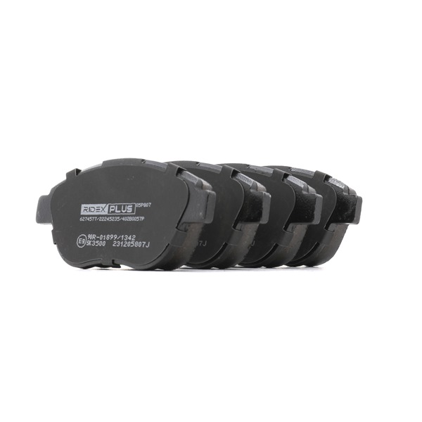 Remblokken 402B0057P RIDEX PLUS 4252-53 OPEL
