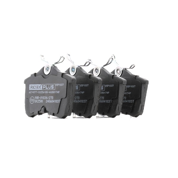 Plaquettes de frein 402B0174P RIDEX PLUS 43022SEAE01 RENAULT