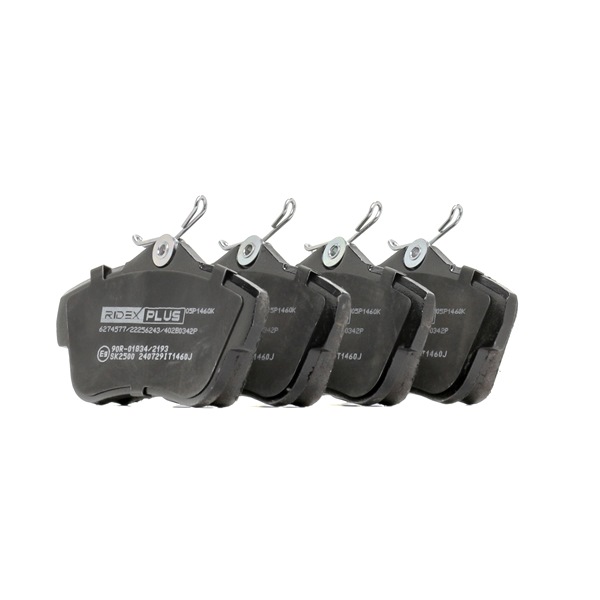 RIDEX PLUS 402B0342P Bremsbelagsatz Citroën JUMPY Kasten 1.6 HDi 8V 90 PS 2014 9HH (DV6DUM) Diesel RIDEX PLUS 402B0342P Bremsbelag Citroen Jumpy Kastenwagen 1.6 HDi 8V 90 PS Diesel Kosten