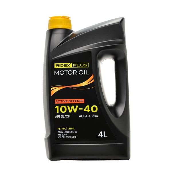 Motoröl RIDEX PLUS Active Defense 10W-40, 4l, Teilsynthetiköl 1862O0059P Öl RIDEX PLUS 10W40 Diesel Active Defense