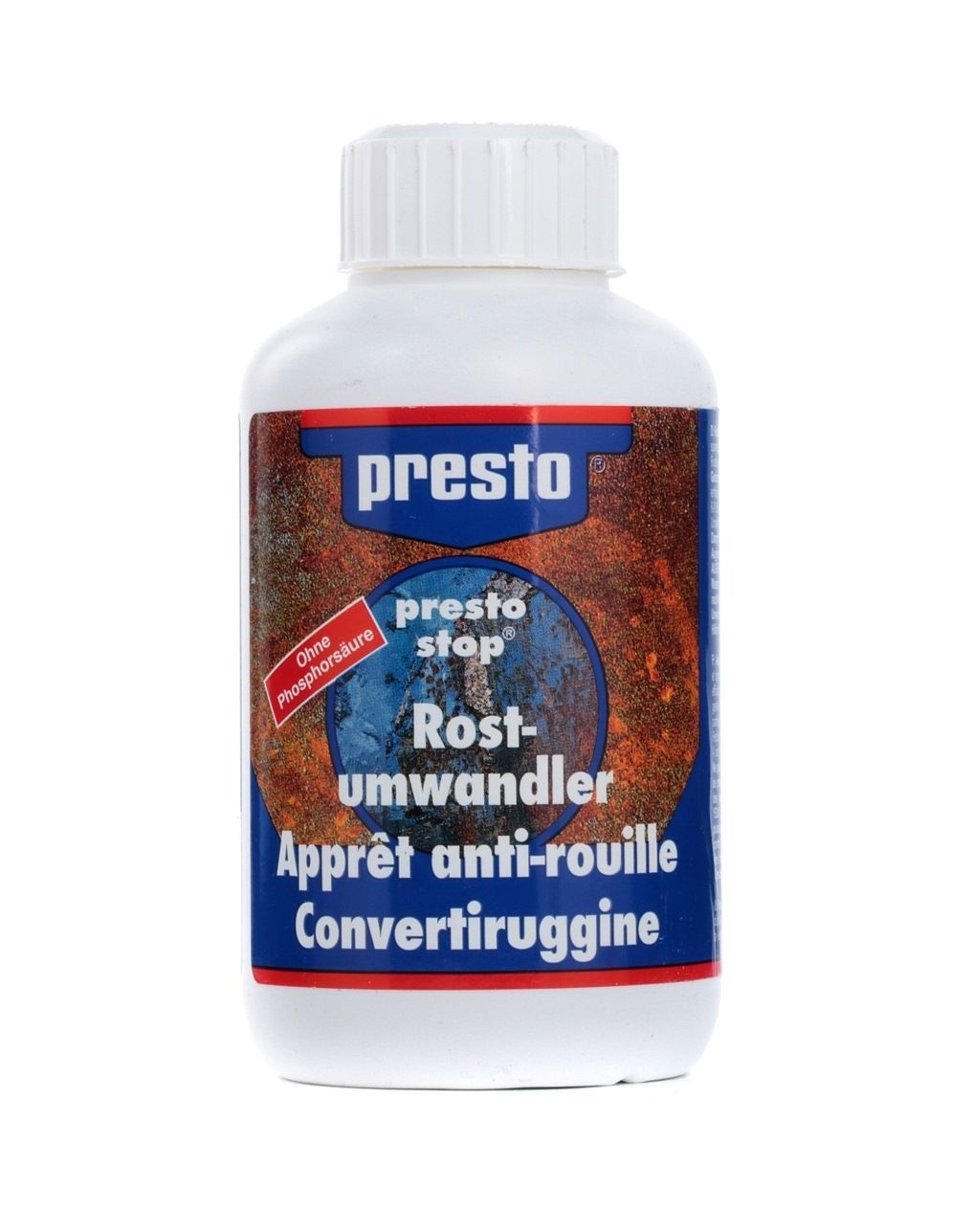 PRESTO 603086 Rust Converter Brush Paint Can, Capacity: 250ml, Rostumwandler 250ml-image-2230470