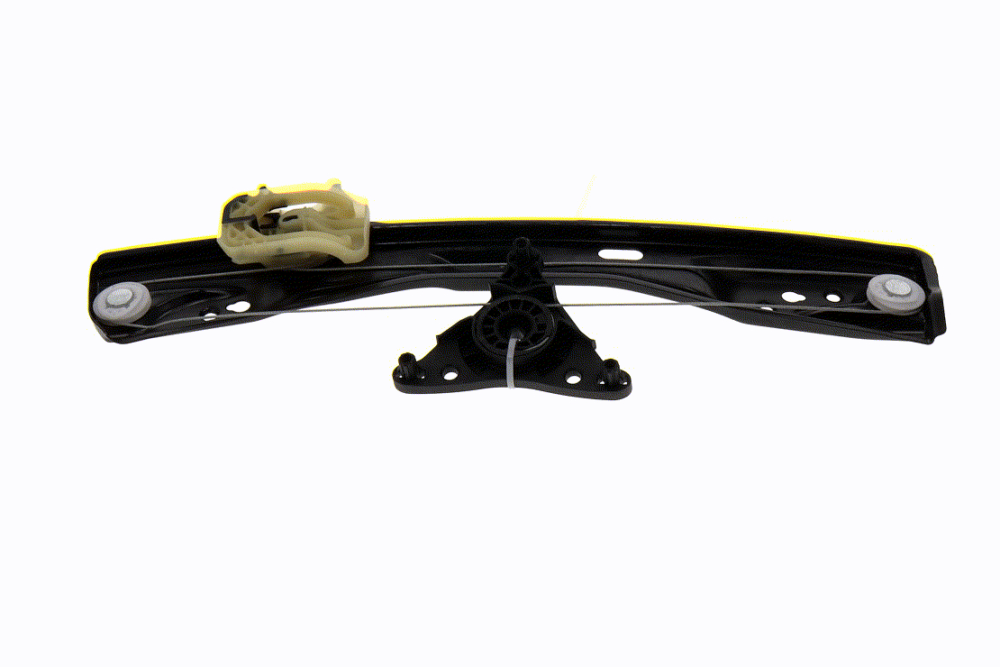 VAICO V20-4881 Window regulator Green Mobility Parts Left Rear, Operating Mode: Electric, without electric motor, with bolted-on plate-image-22798603