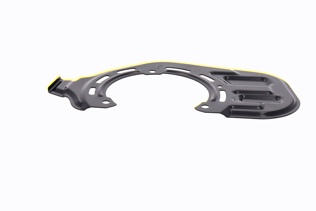 Ochranný plech proti rozstreku, Brzdový kotúč V40-2223 VAICO 543084 VAUXHALL