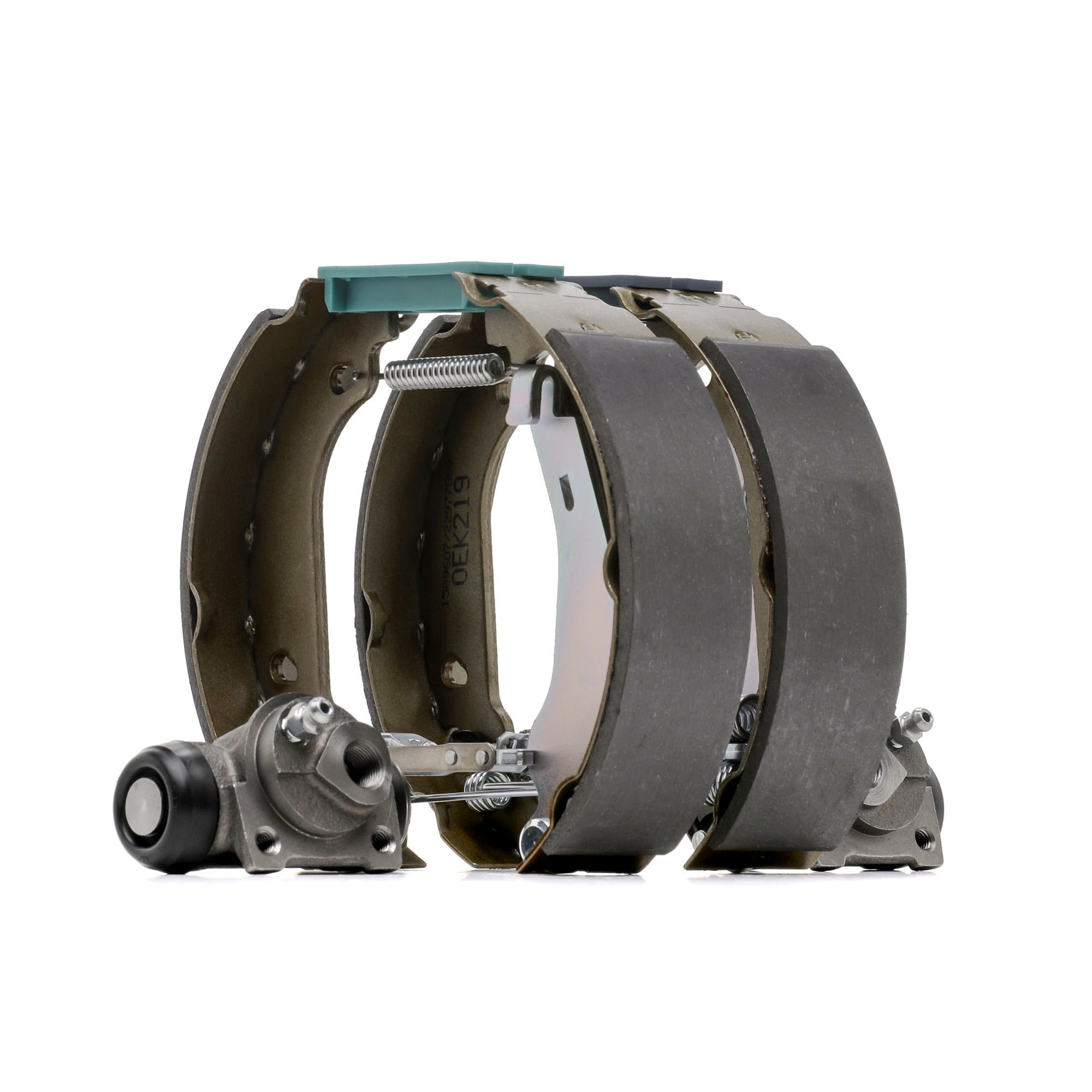 Side view of RIDEX 3859B0232 Brake Set, drum brakes with wheel brake cylinder