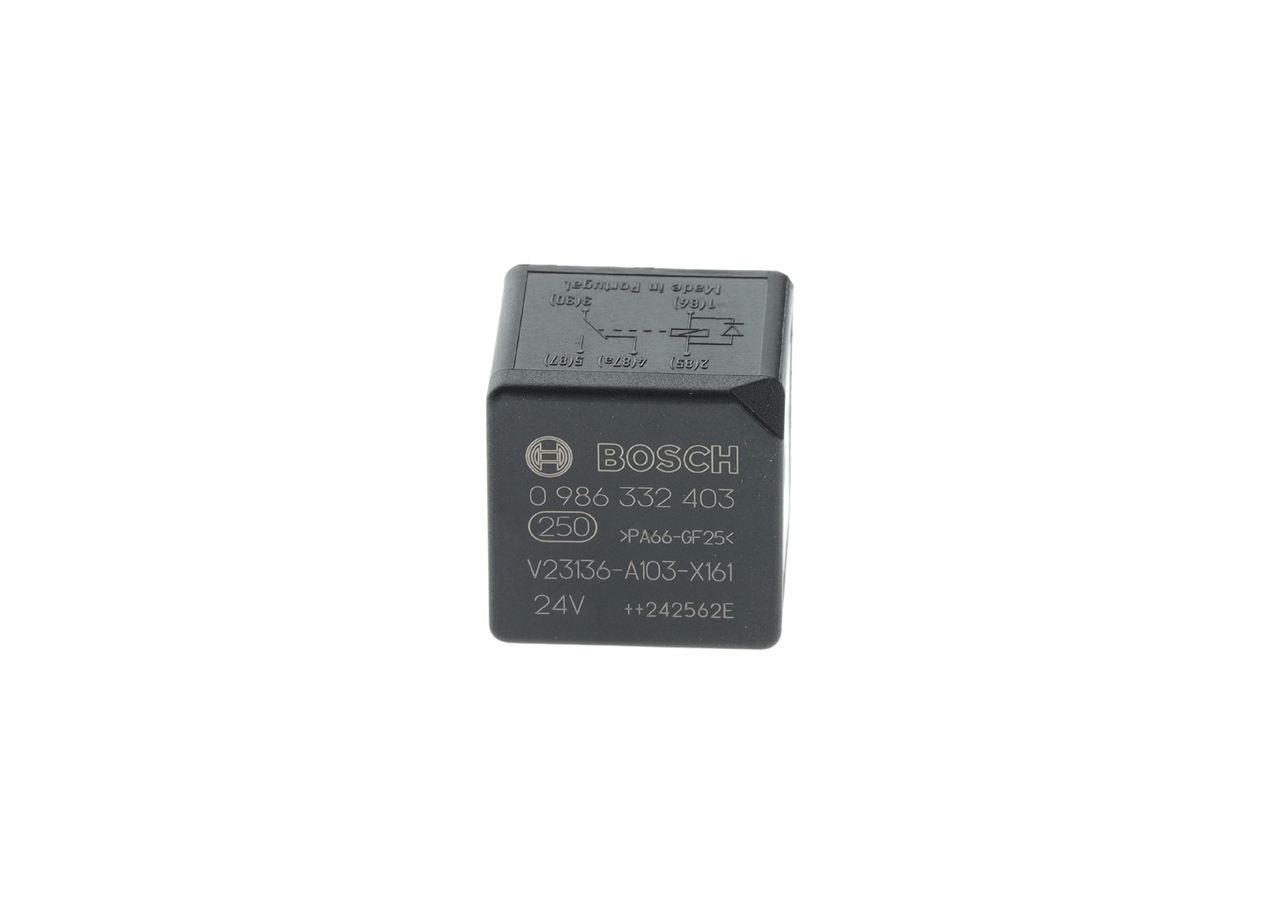 Relä, huvudström 0 986 332 403 BOSCH A0005455805 VW