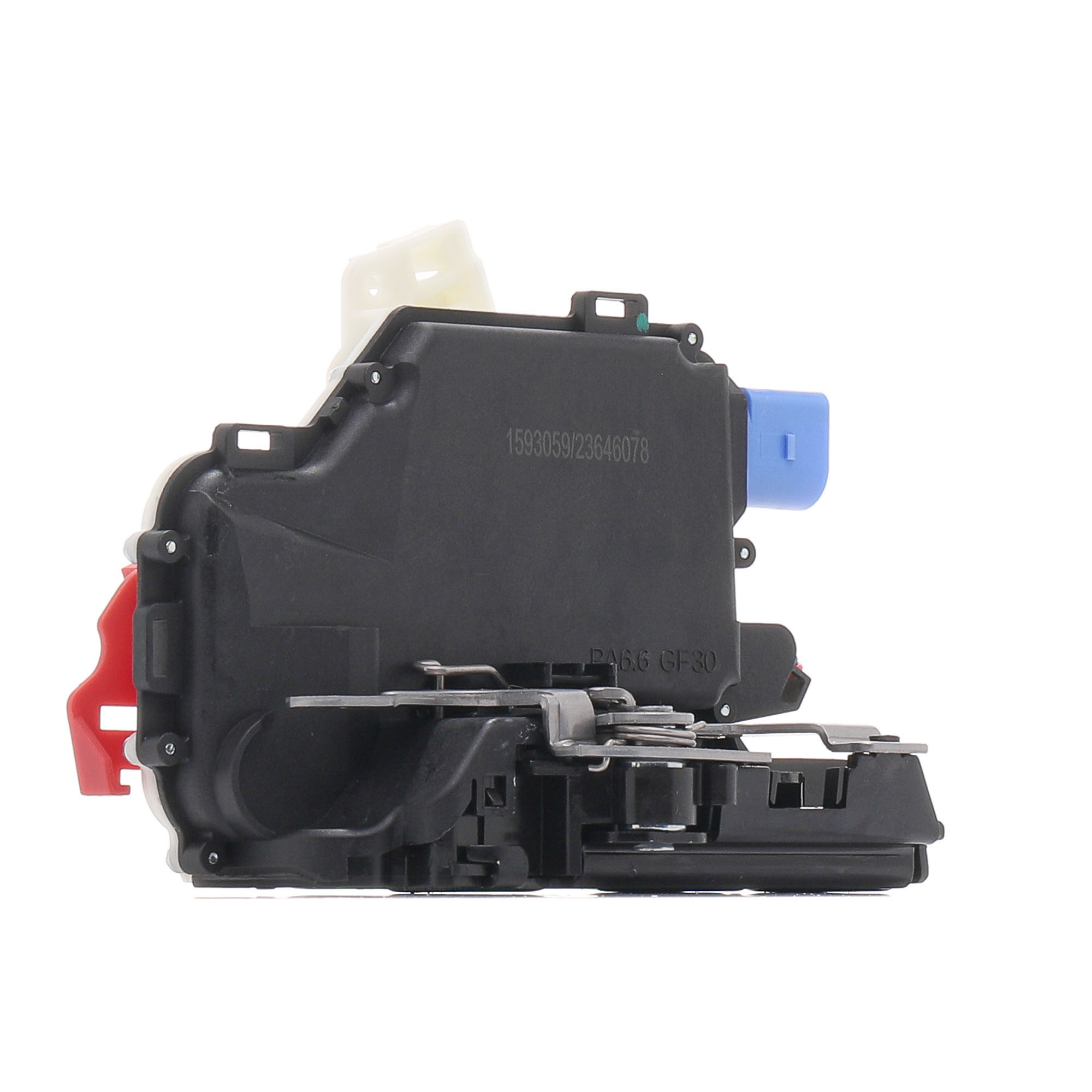 Side view of RIDEX 1361D0437 Door Lock Right Rear, with central locking