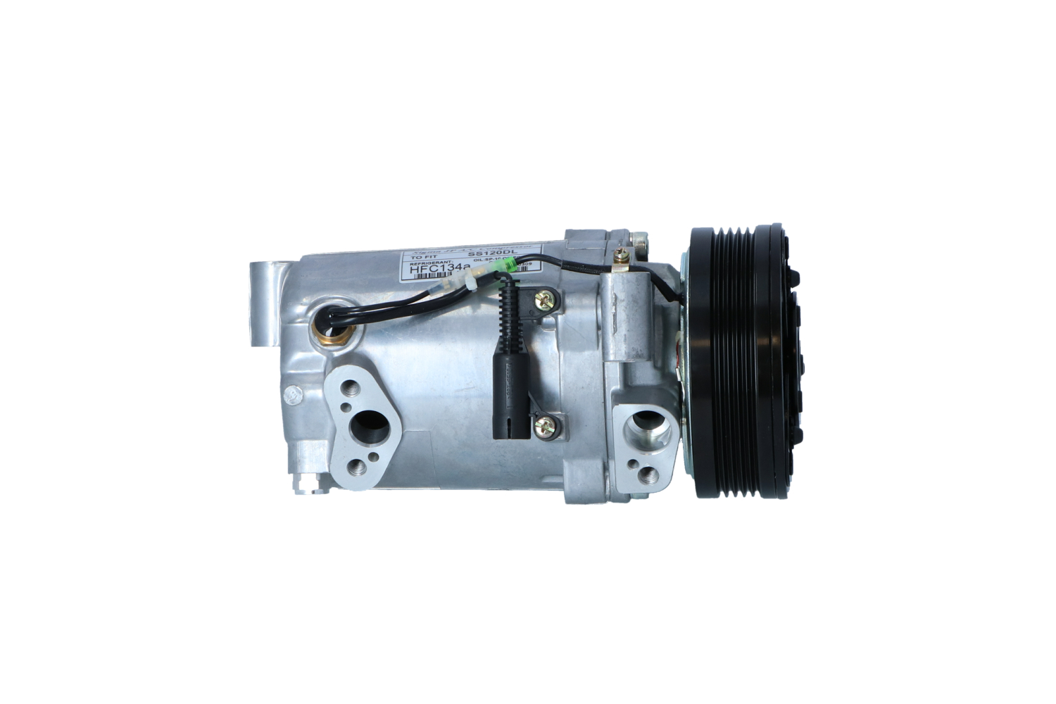 NRF 32414 AC Compressor PAG 100, Refrigerant: R134a, with seal ring, with gaskets/seals