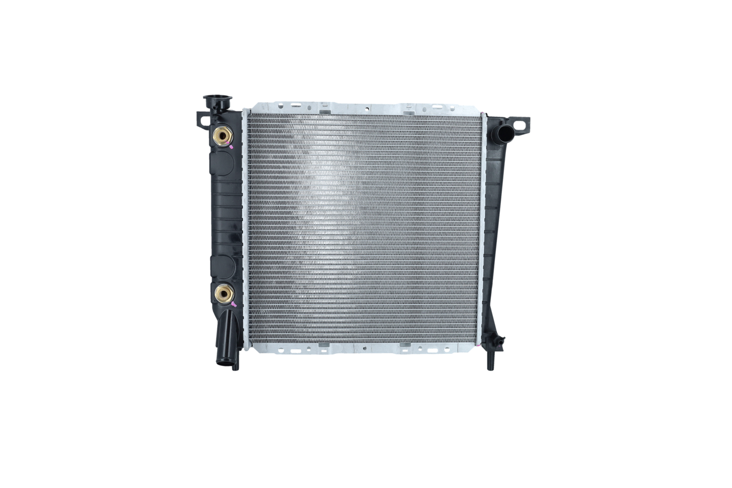 NRF 50379 Engine radiator Brazed cooling fins, Aluminium, with mounting parts