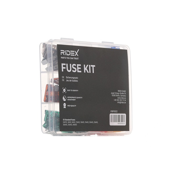 RIDEX 818F0022 Zekering voor Mercedes-Benz CLC CL203 CLC 250 2.5 204 Pk 2010 M 272.920 Ottomotor RIDEX 818F0022 Zekering Mercedes CLC CL203 CLC 250 2.5 204 Pk Benzine prijs