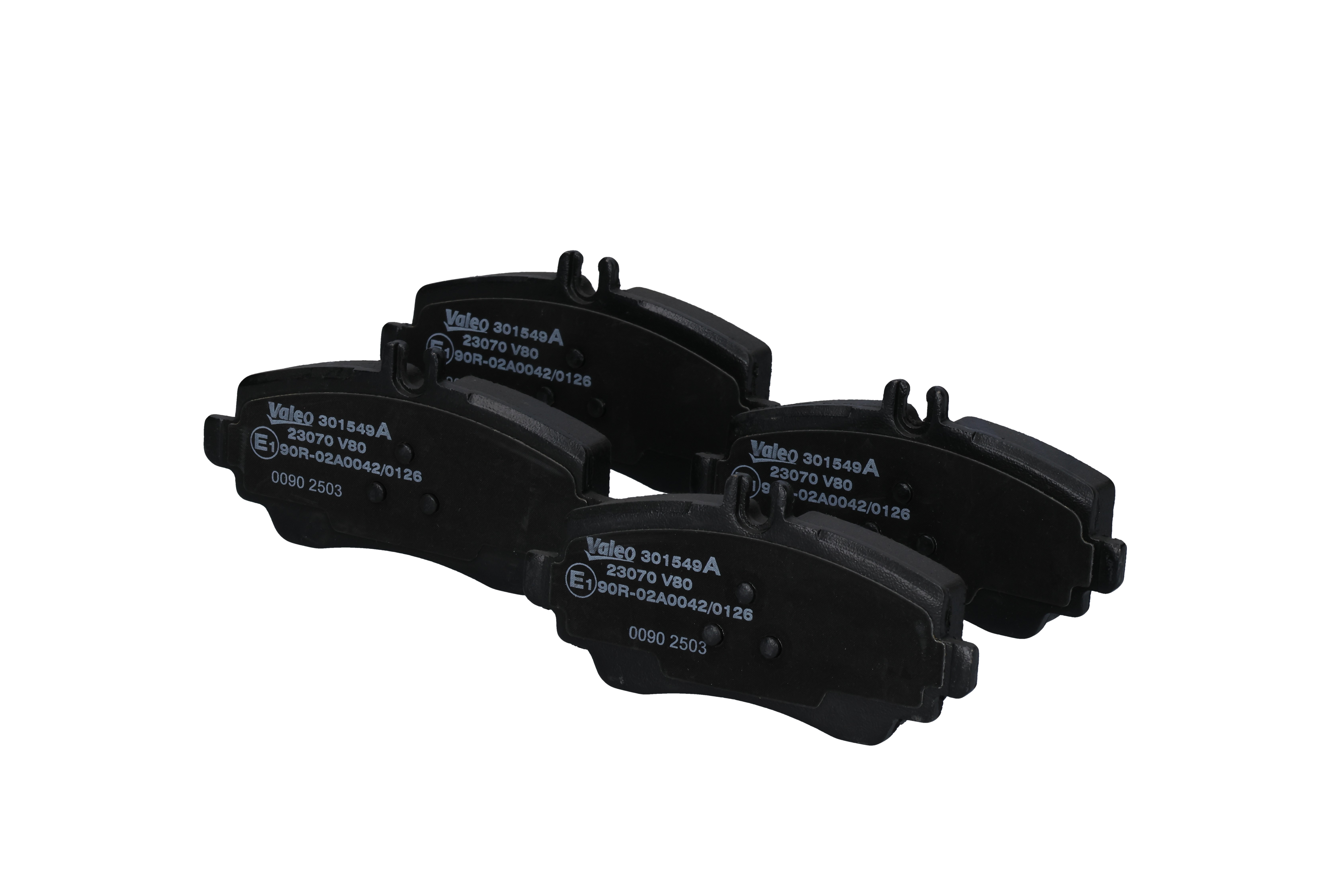 Jarrupalat, levyjarru 301549A VALEO 168 420 13 20 MERCEDES-BENZ