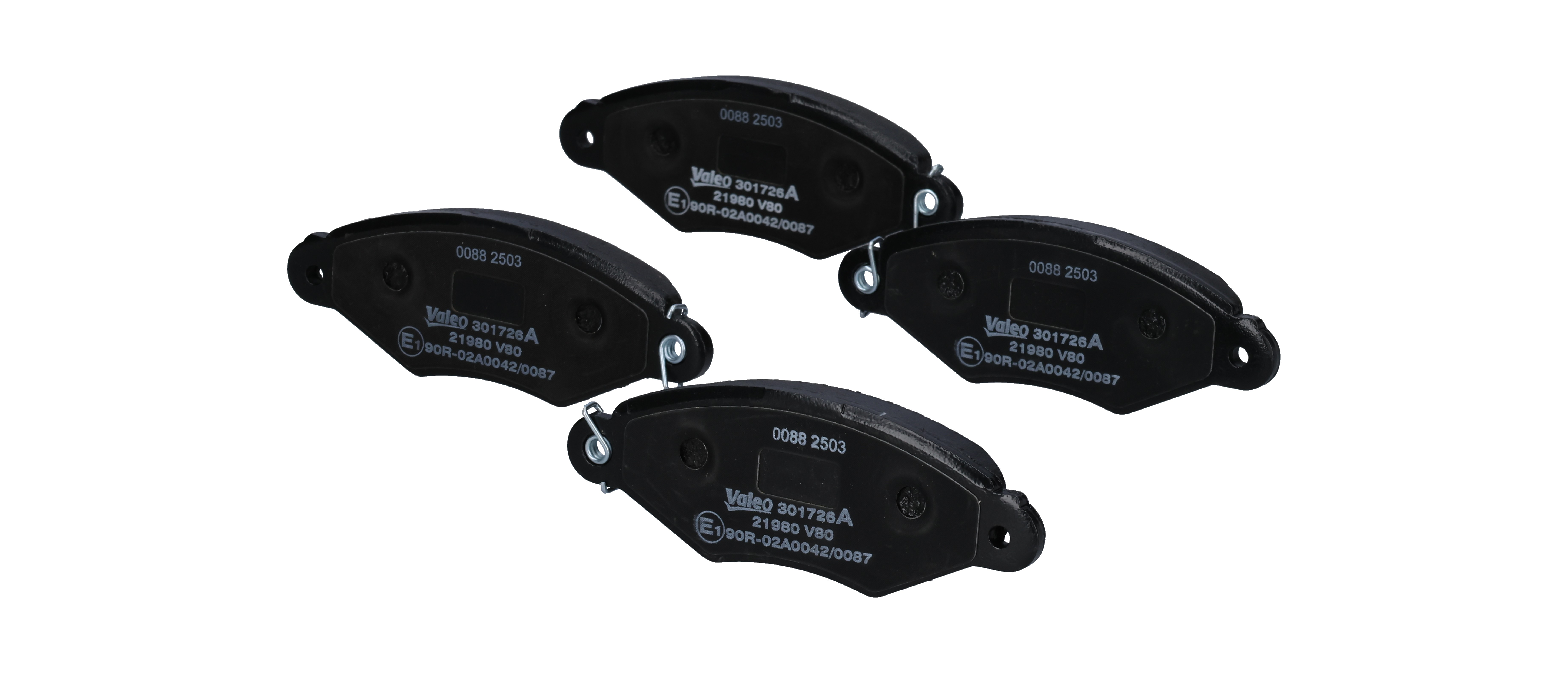 Plaquettes de frein 301726A VALEO 8660004560 RENAULT