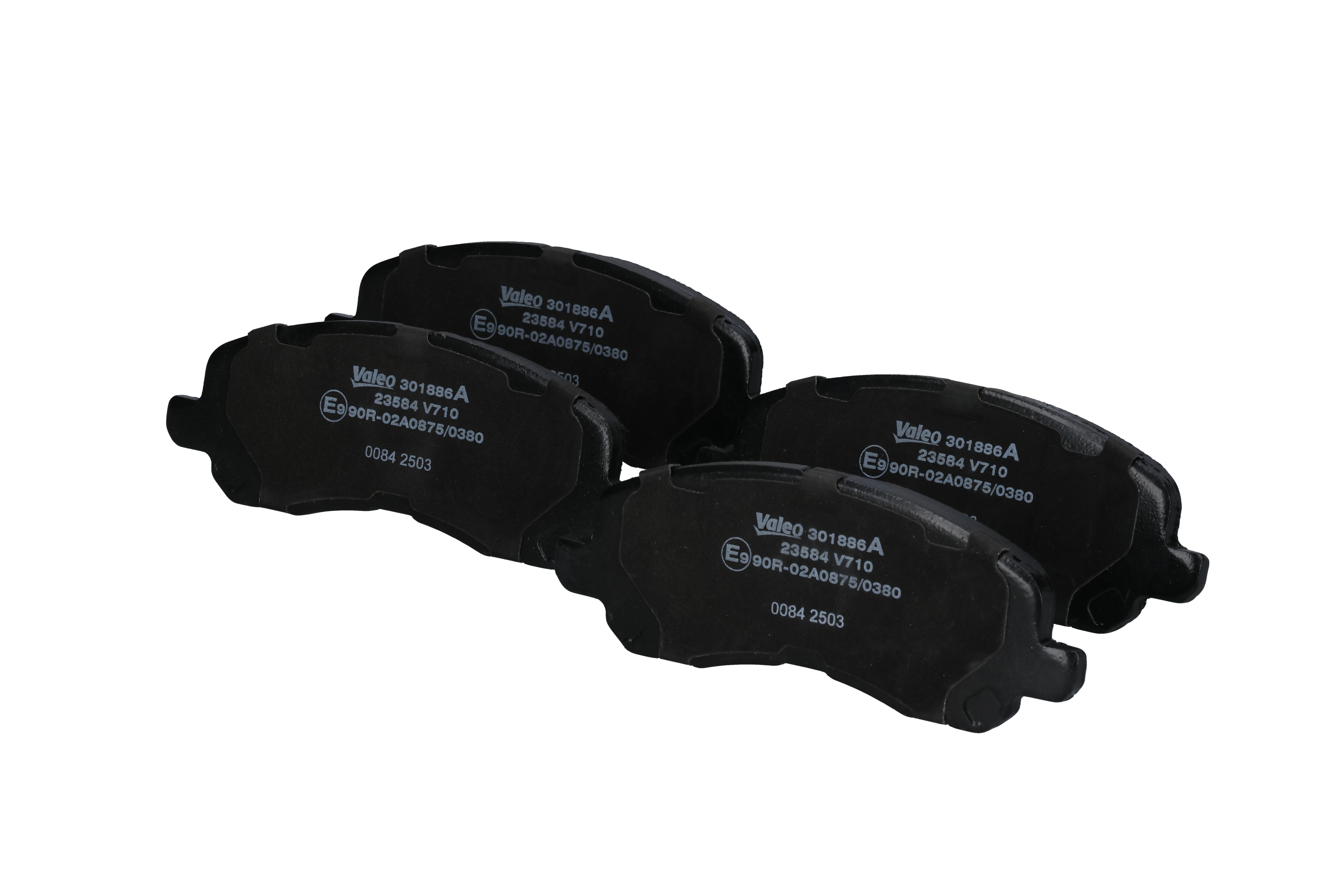 Bremsbeläge 301886A VALEO 2AMV3494AA PEUGEOT