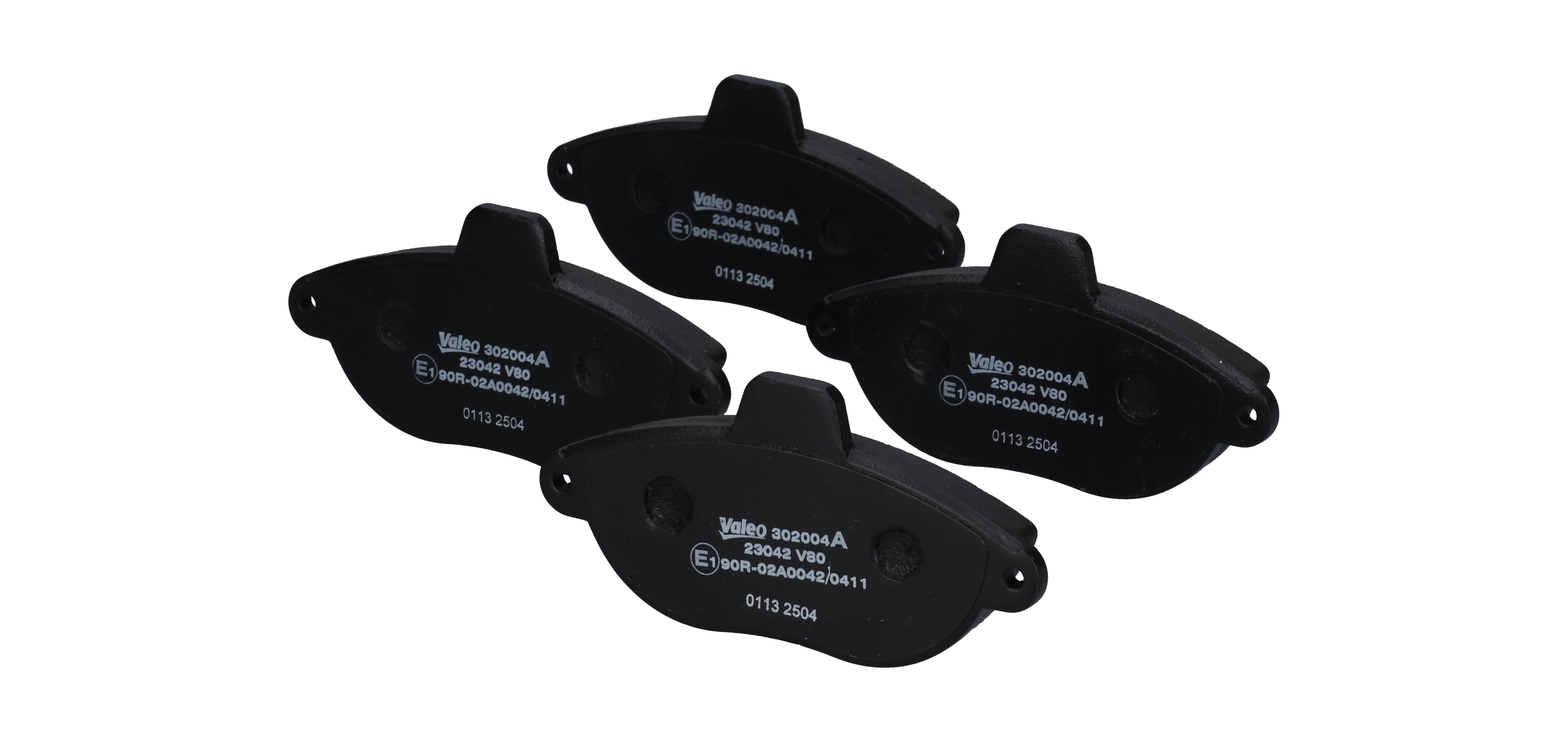 Brake pad set 302004A VALEO E172050 FIAT