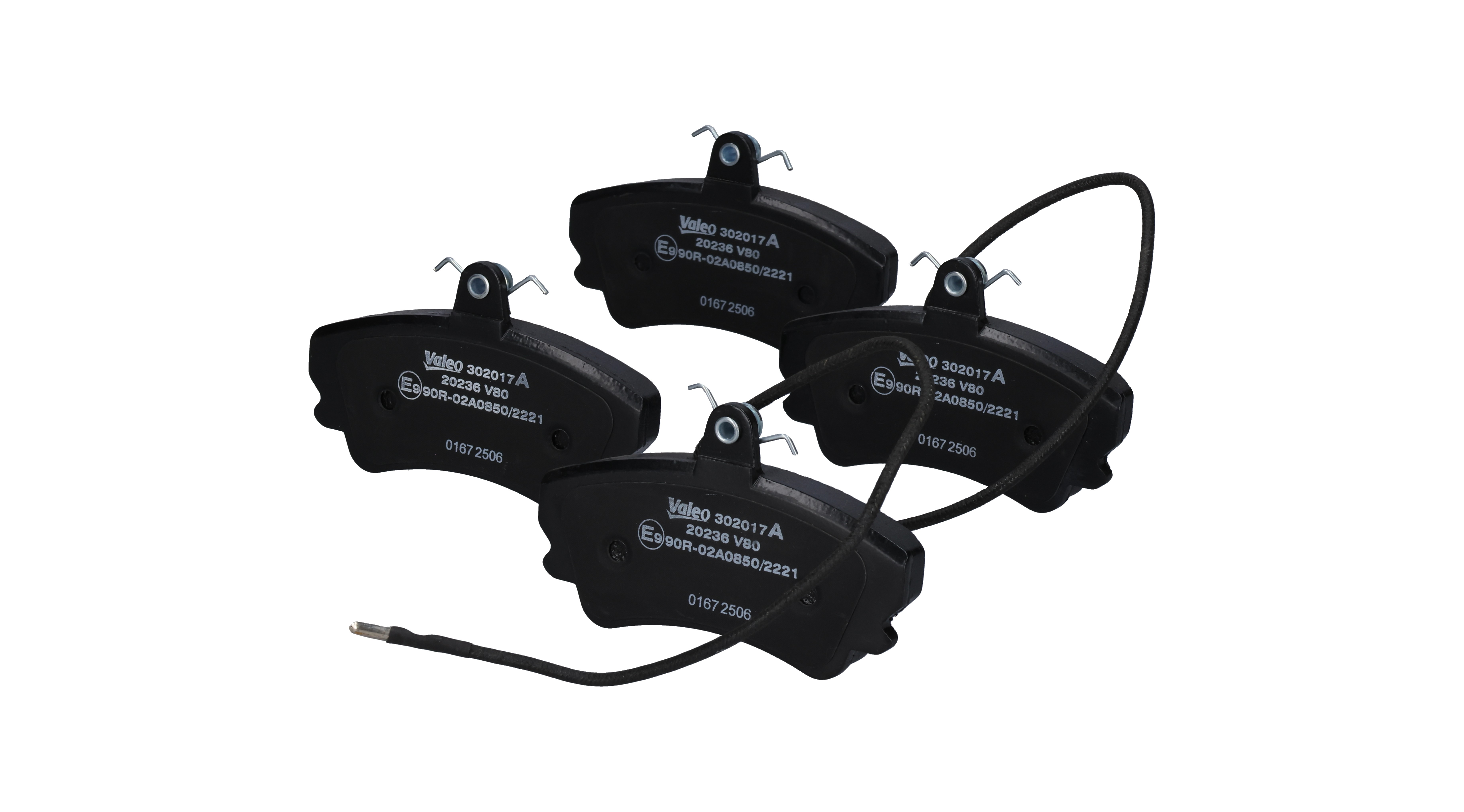 Fékbetét készlet, tárcsafék 302017A VALEO 6025 170 170 HONDA