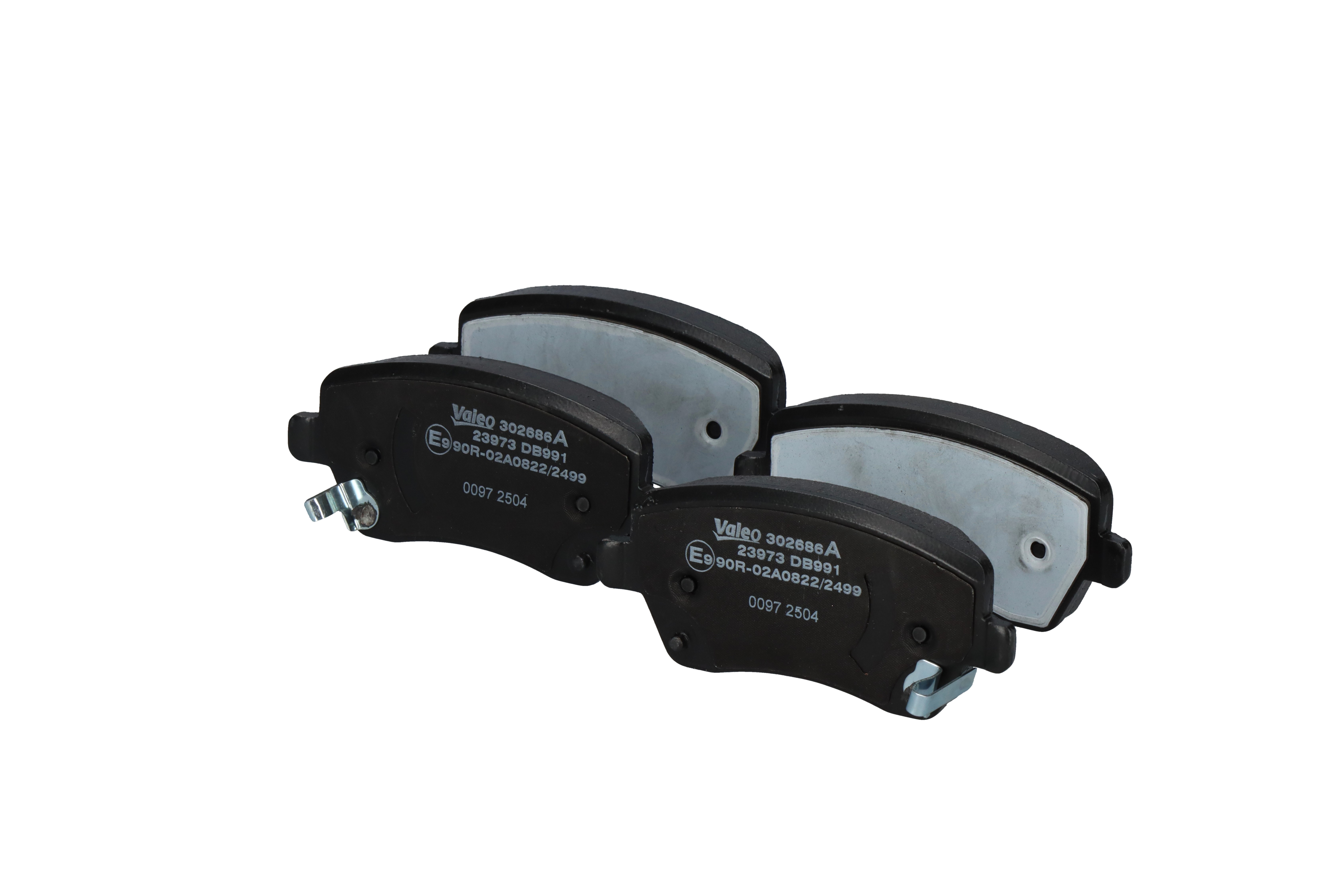 Jarrupalat, levyjarru 302686A VALEO D10601HA7C OPEL