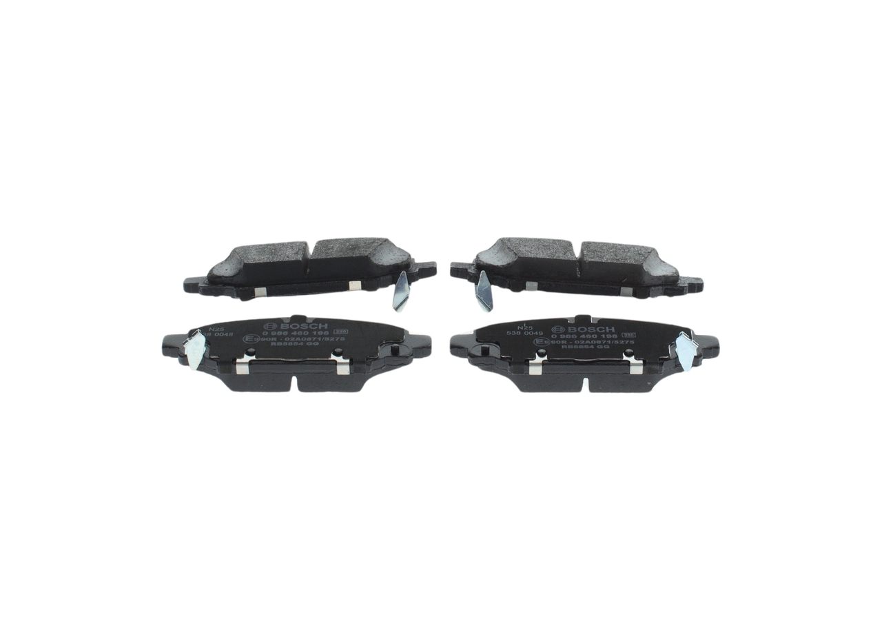 BOSCH 0 986 460 196 Jarrupalat — Jeep Wrangler IV JL 2.0 266 hv 2020 Bensiinimoottori BOSCH 0 986 460 196 Takajarrupalat ja etujarrupalat JEEP Wrangler IV (JL) 2.0 266 hv Bensiini hinta