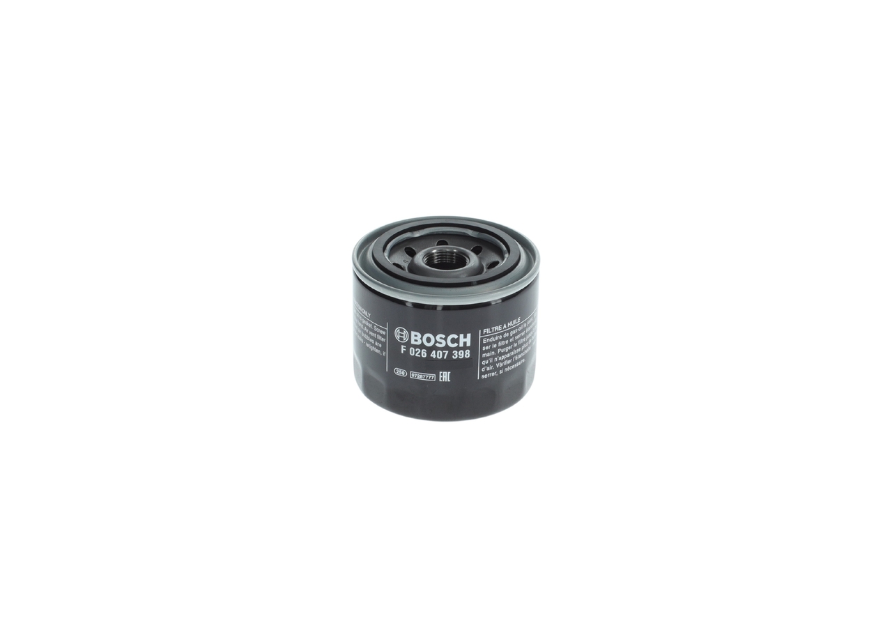 BOSCH F 026 407 398 Oil filter Spin-on Filter, with one anti-return valve-image-25779117