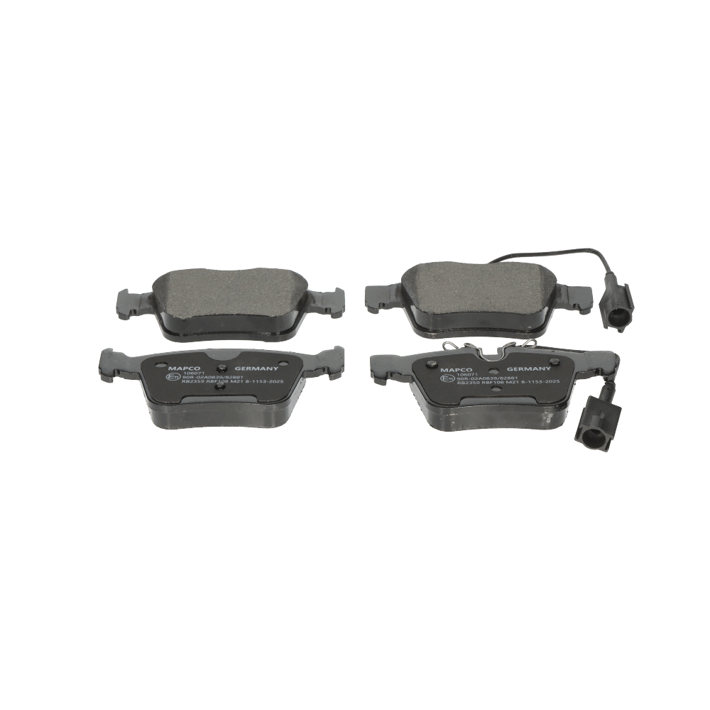 MAPCO 106071 Jarrupalat, levyjarru