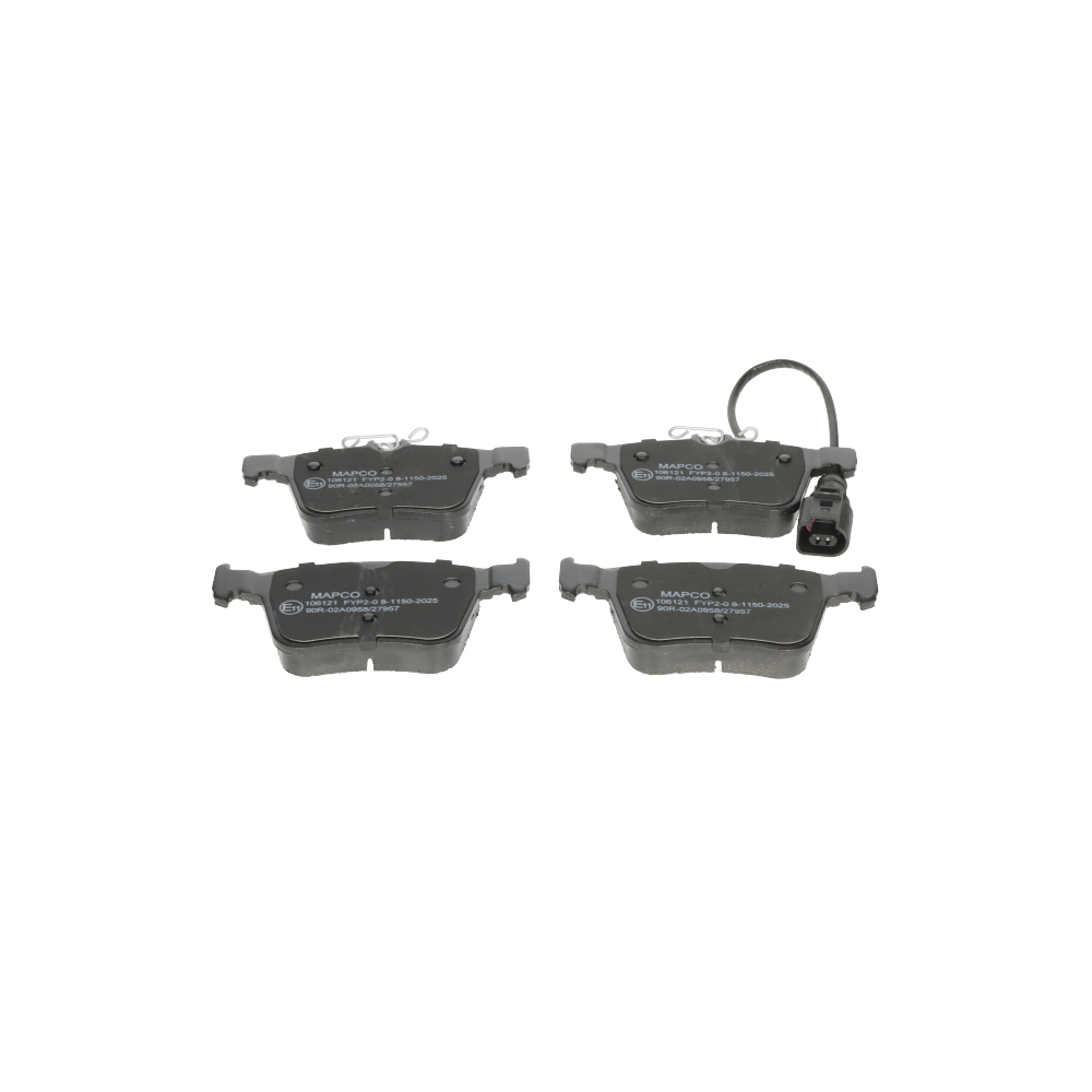 Bremseklodser 106121 MAPCO 8V0 698 451C SKODA