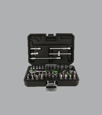 KS TOOLS 512.0048 Socket set Rectangle, Hexagon, Chrome Vanadium Steel, with ratchet function-image-26150920