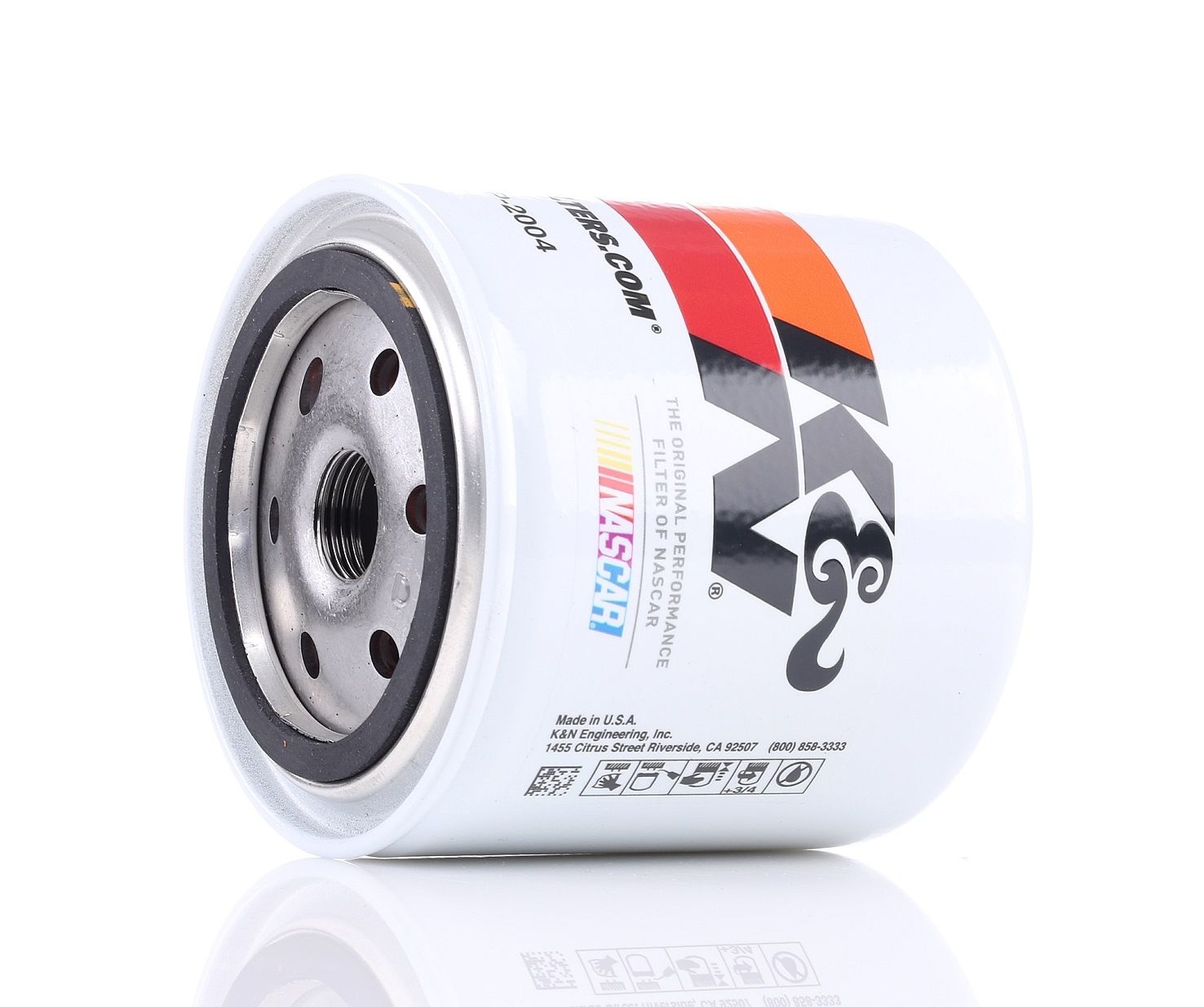 K&N Filters HP-2004 Oil filter Premium Oil Filter w/Wrench Off Nut Spin-on Filter-image-2736269
