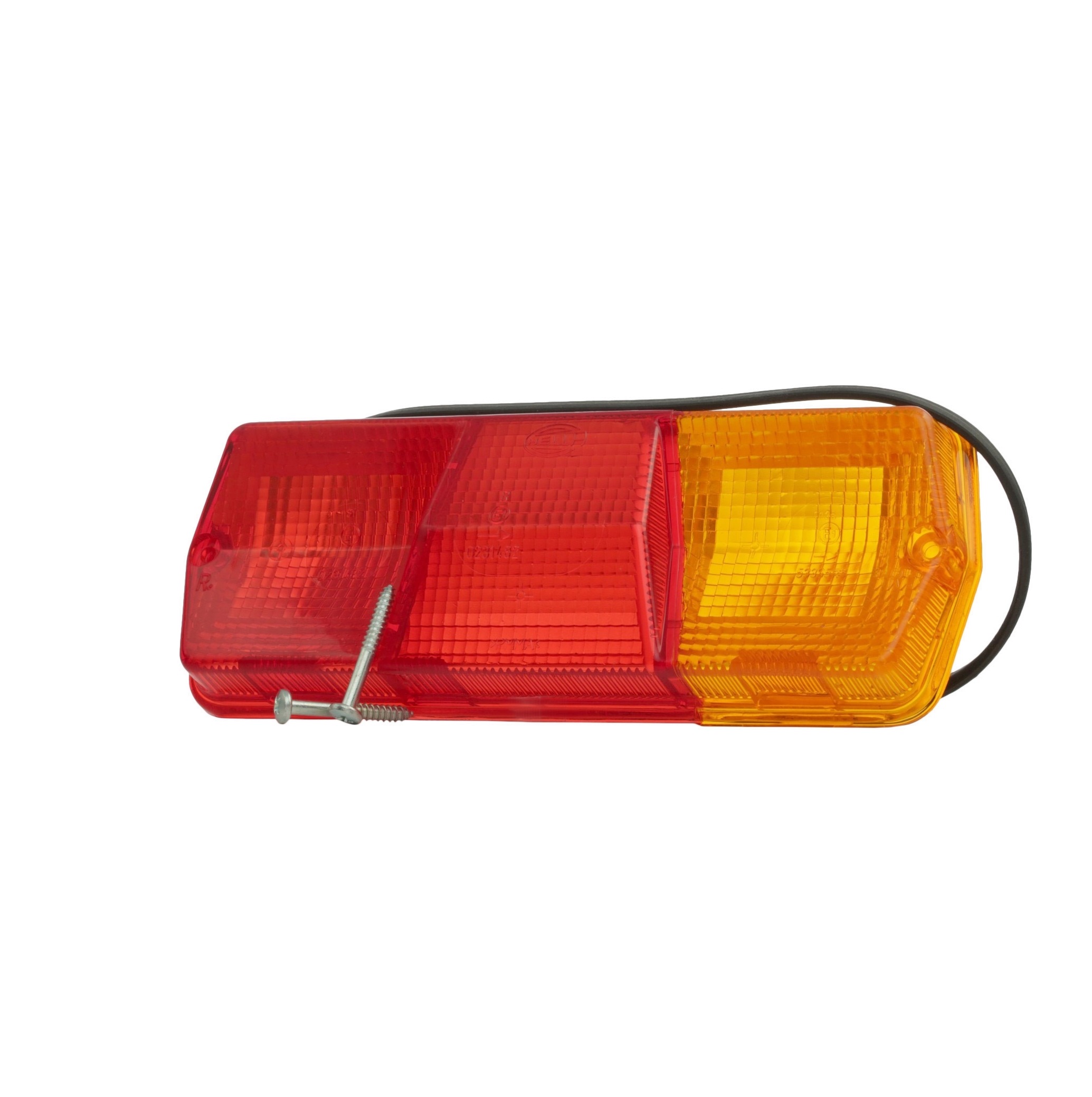 Side view of HELLA 9EL 111 647-001 Rear light Right, without bulb holder, R10W, with bolts/screws