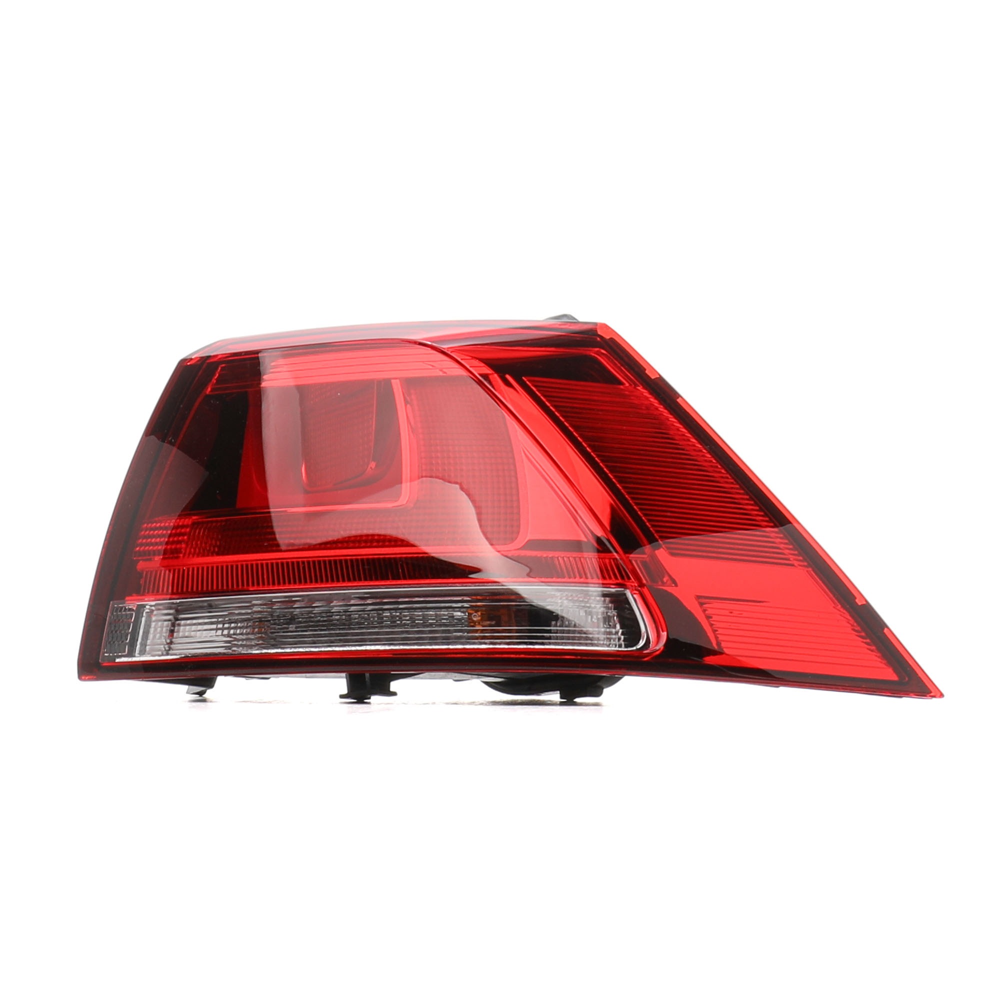 Side view of VALEO 044938 Rear light ORIGINAL PART, Right, with bulb holder, Outer section, with bulbs