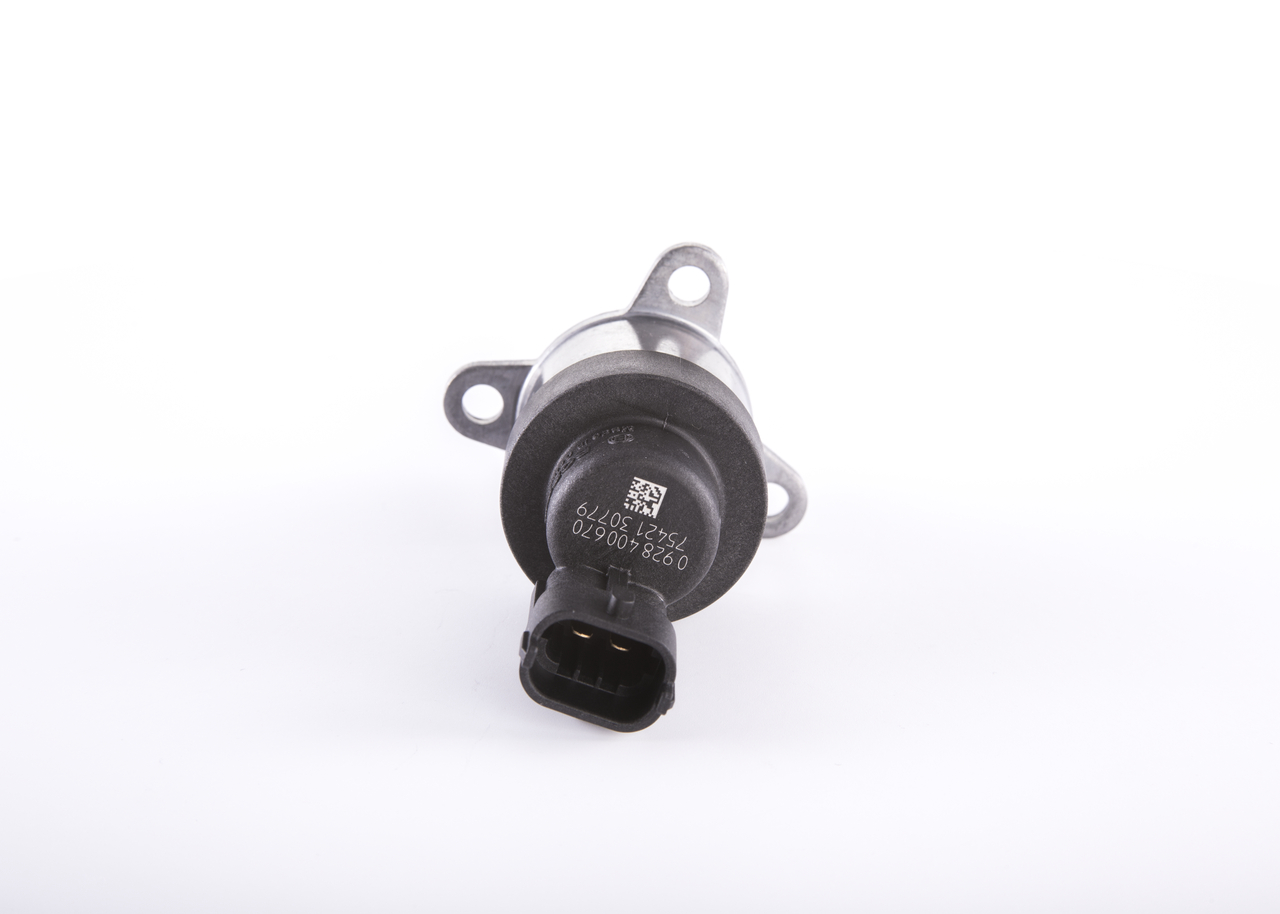 Side view of BOSCH 0 928 400 670 Fuel metering valve High Pressure Pump (low pressure side)