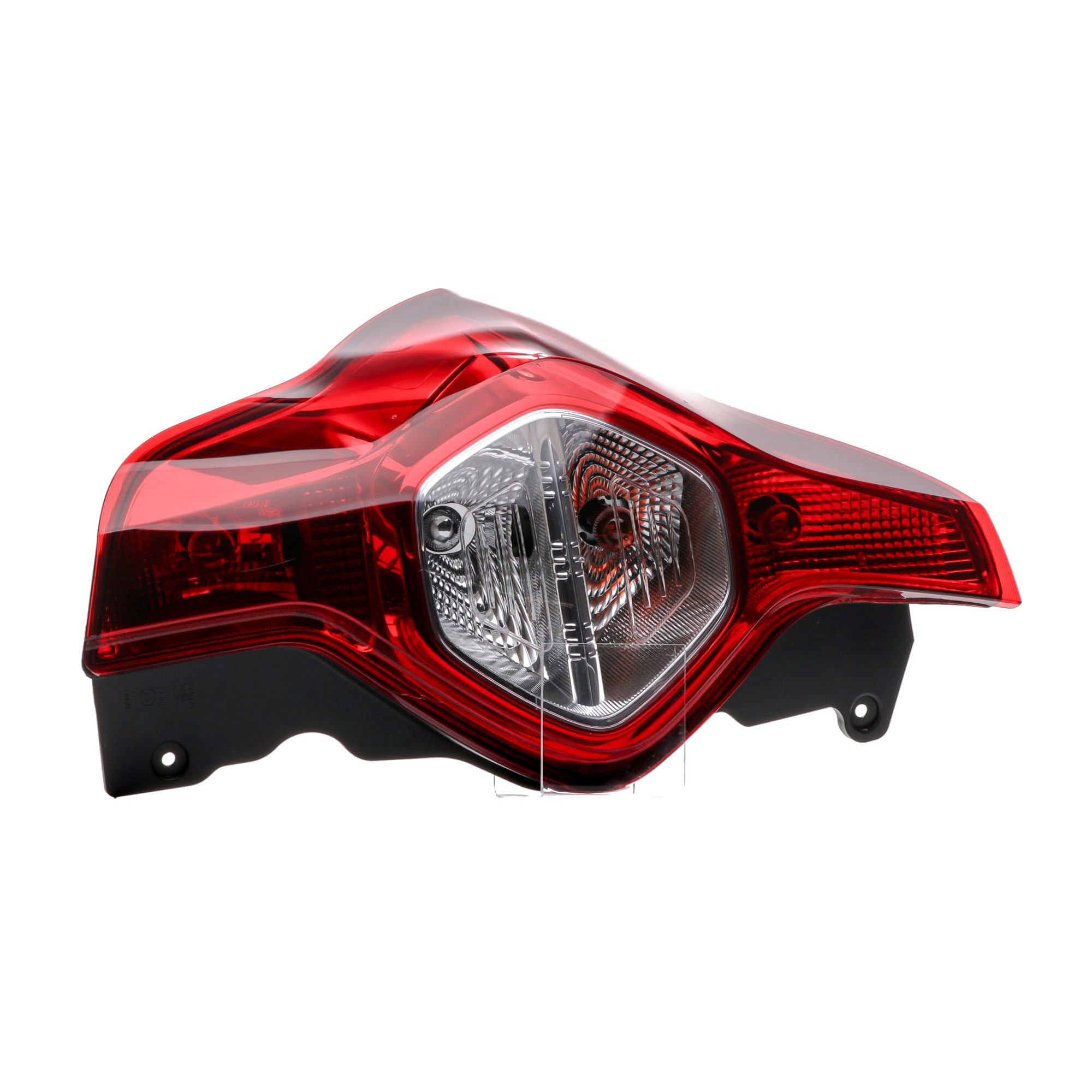 Side view of VALEO 044777 Rear light ORIGINAL PART, Left, with bulb holder, with bulbs