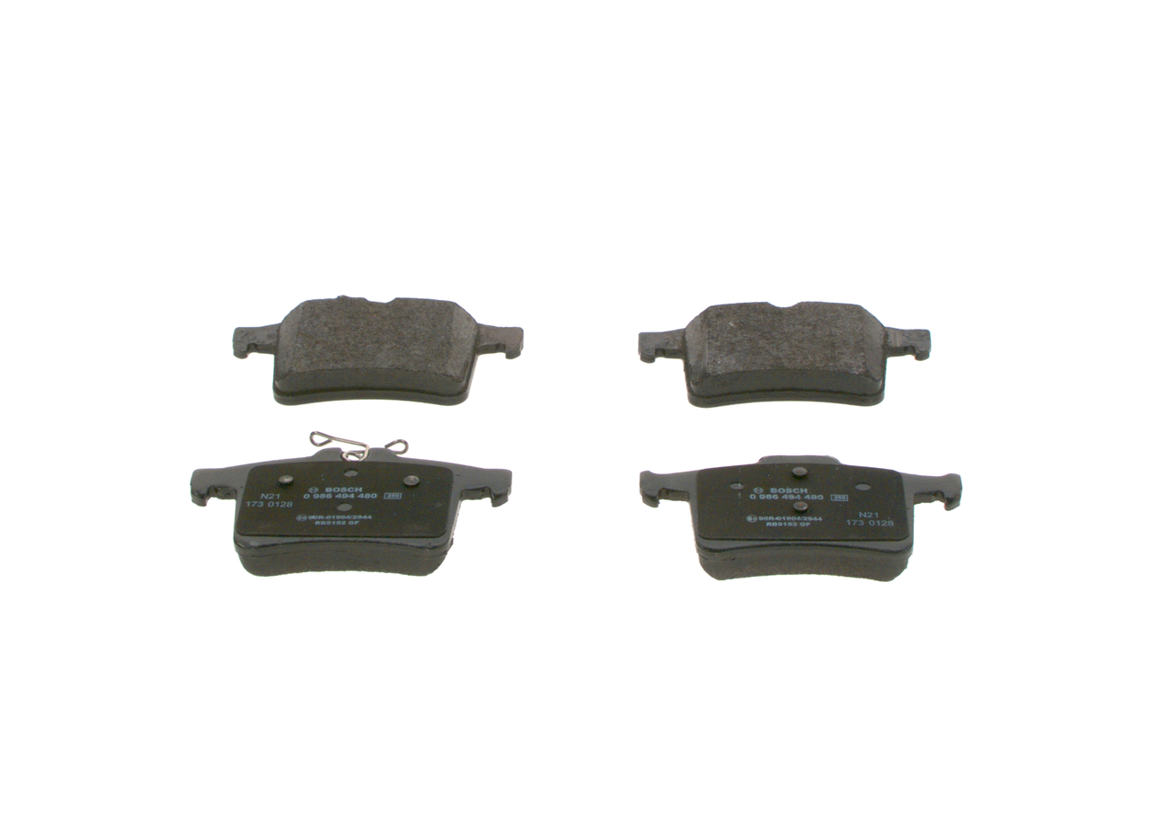 Juego de pastillas de freno 0 986 494 480 BOSCH C2D 60655 DAIMLER