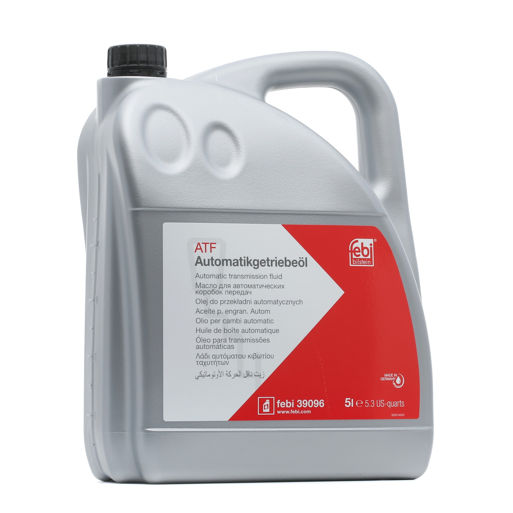 Side view of FEBI BILSTEIN 39096 Automatic Transmission Fluid Capacity: 5l, ZF Lifeguard 8, ATF III