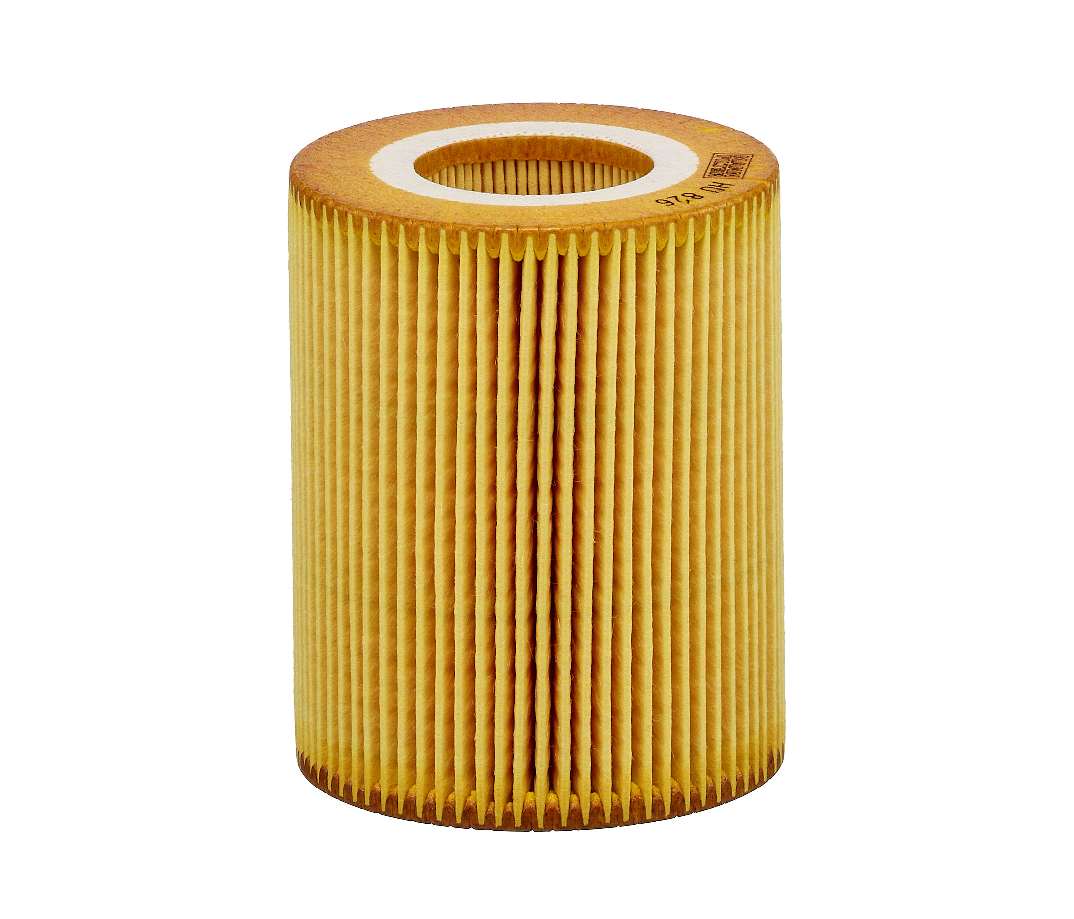 Side view of MANN-FILTER HU 826 x Oil filter Filter Insert, with gasket/seal
