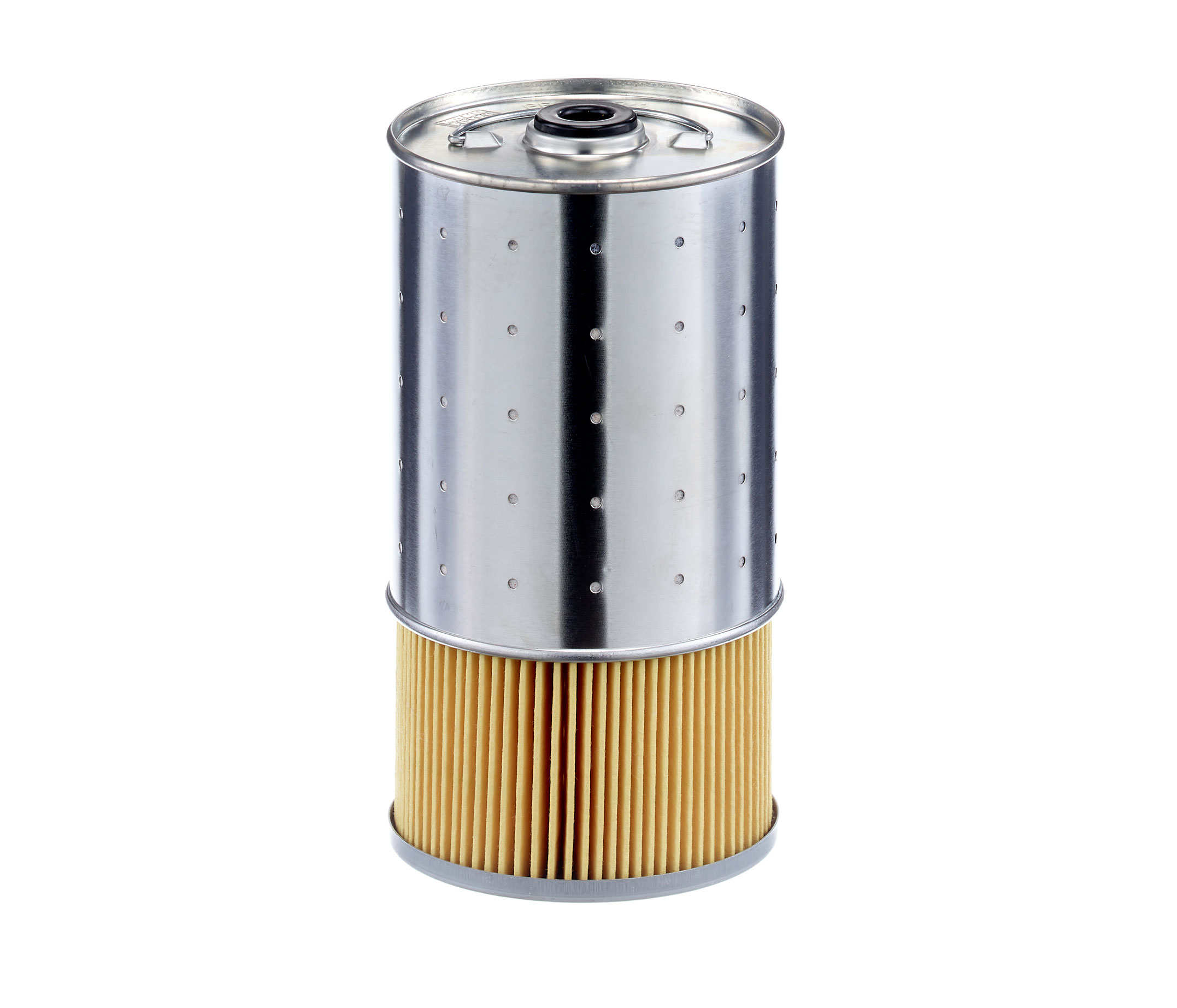 Side view of MANN-FILTER PF 1050/1 n Oil filter Filter Insert, with gasket/seal
