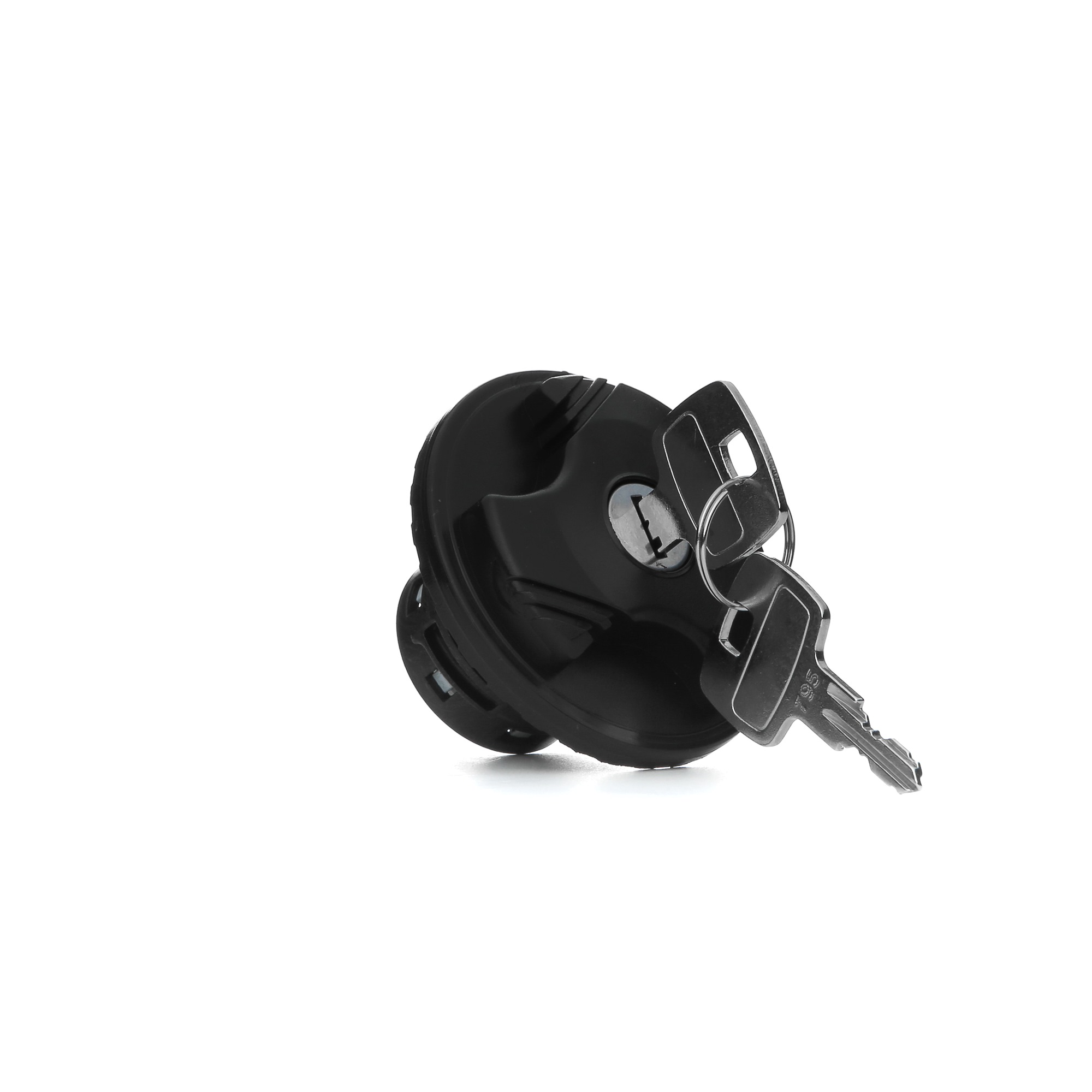 Side view of VALEO 247615 Cap, fuel tank with breather valve, with key