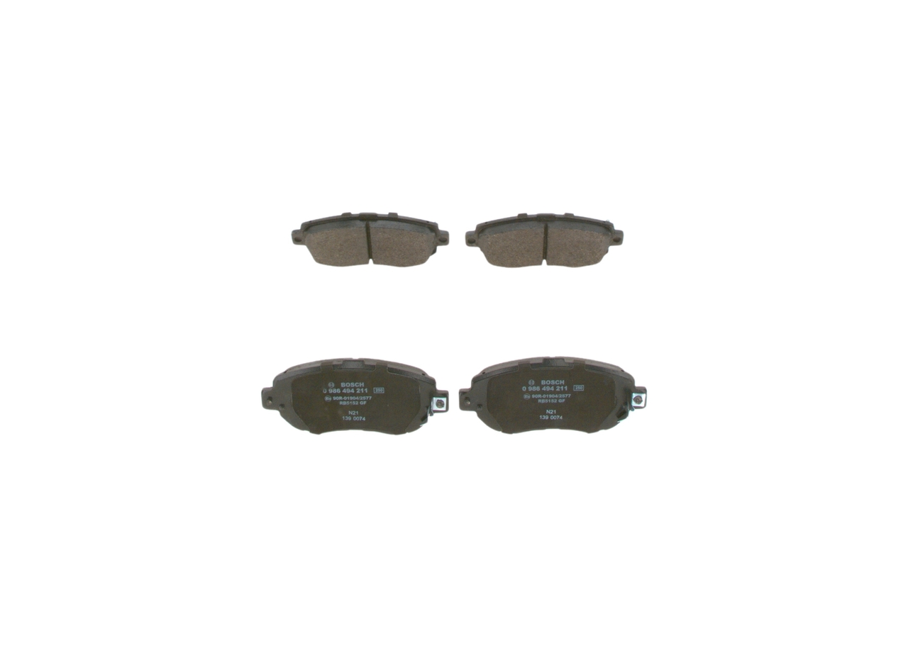 0 986 494 211 BOSCH Pidurikattekomplekt, ketaspidur Lexus odav