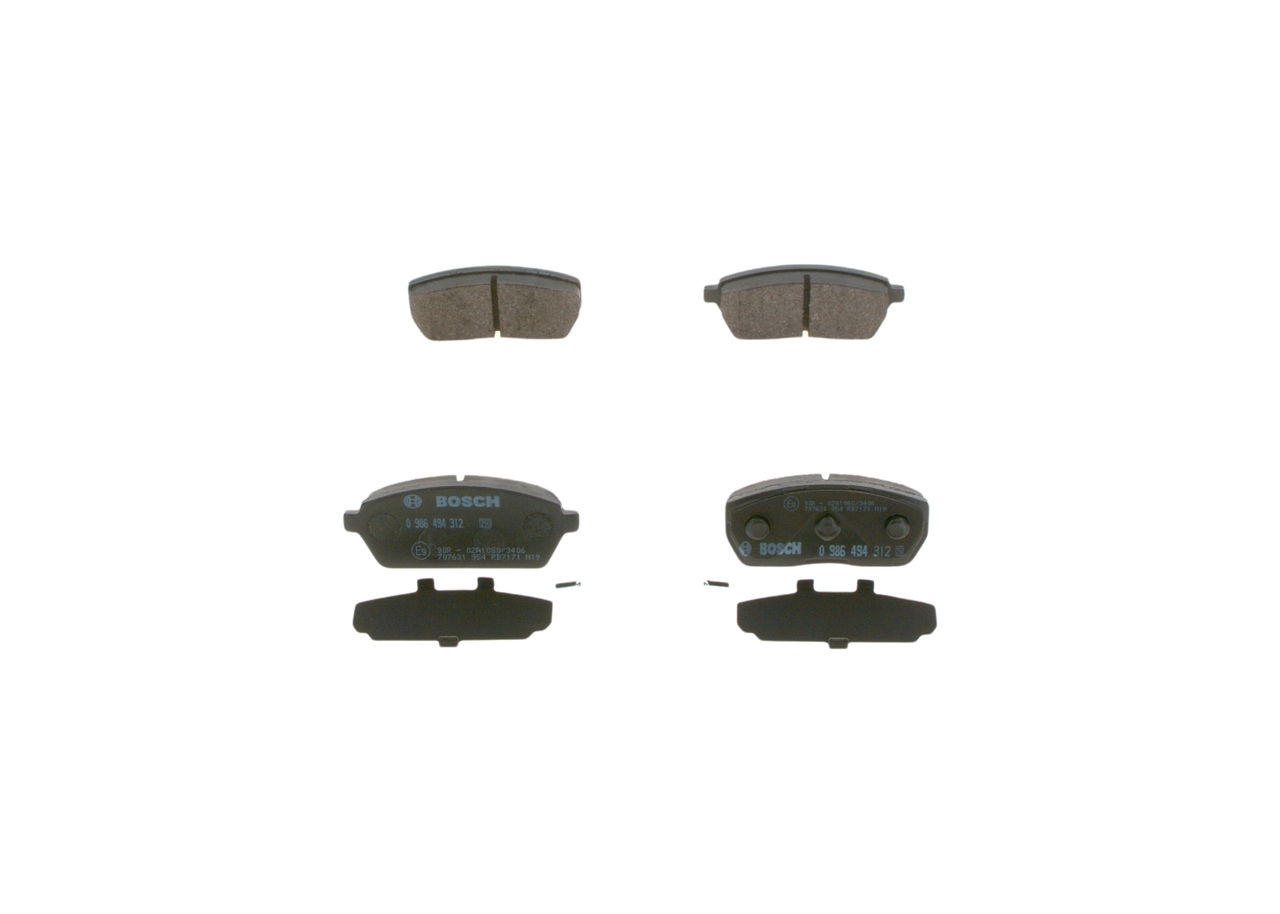 Jarrupalat, levyjarru 0 986 494 312 BOSCH 5520060860 SUZUKI