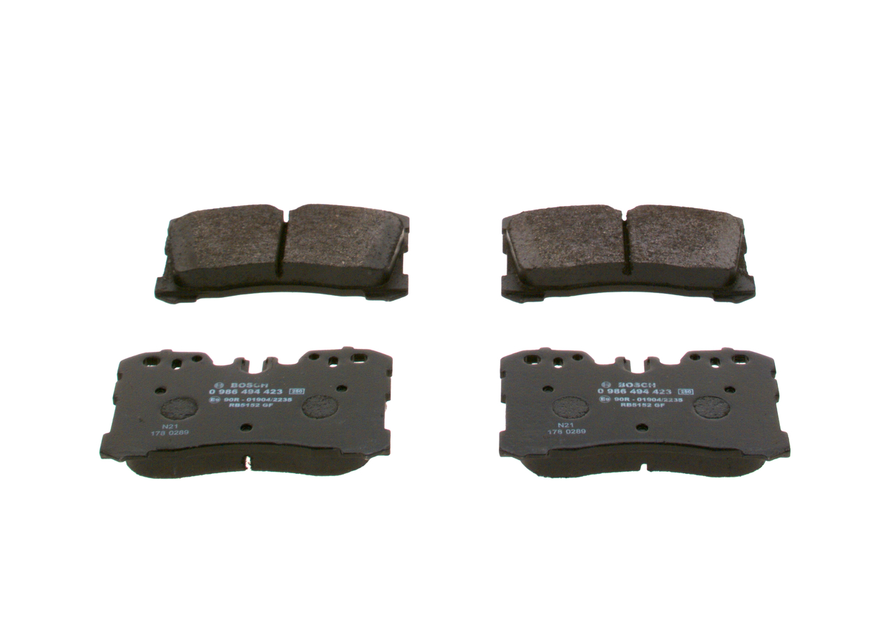 BOSCH E9 90R-01904/2235 Juego de pastillas de freno BOSCH BP1345 Juego de pastillas de freno