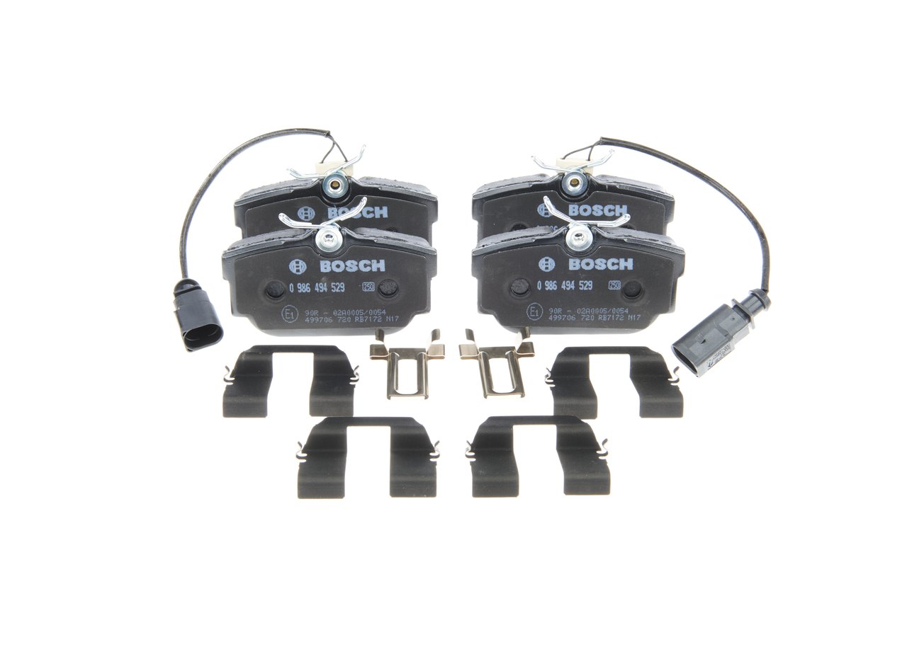 BOSCH 0 986 494 529 SEAT Alhambra 7M rear brake pad replacement