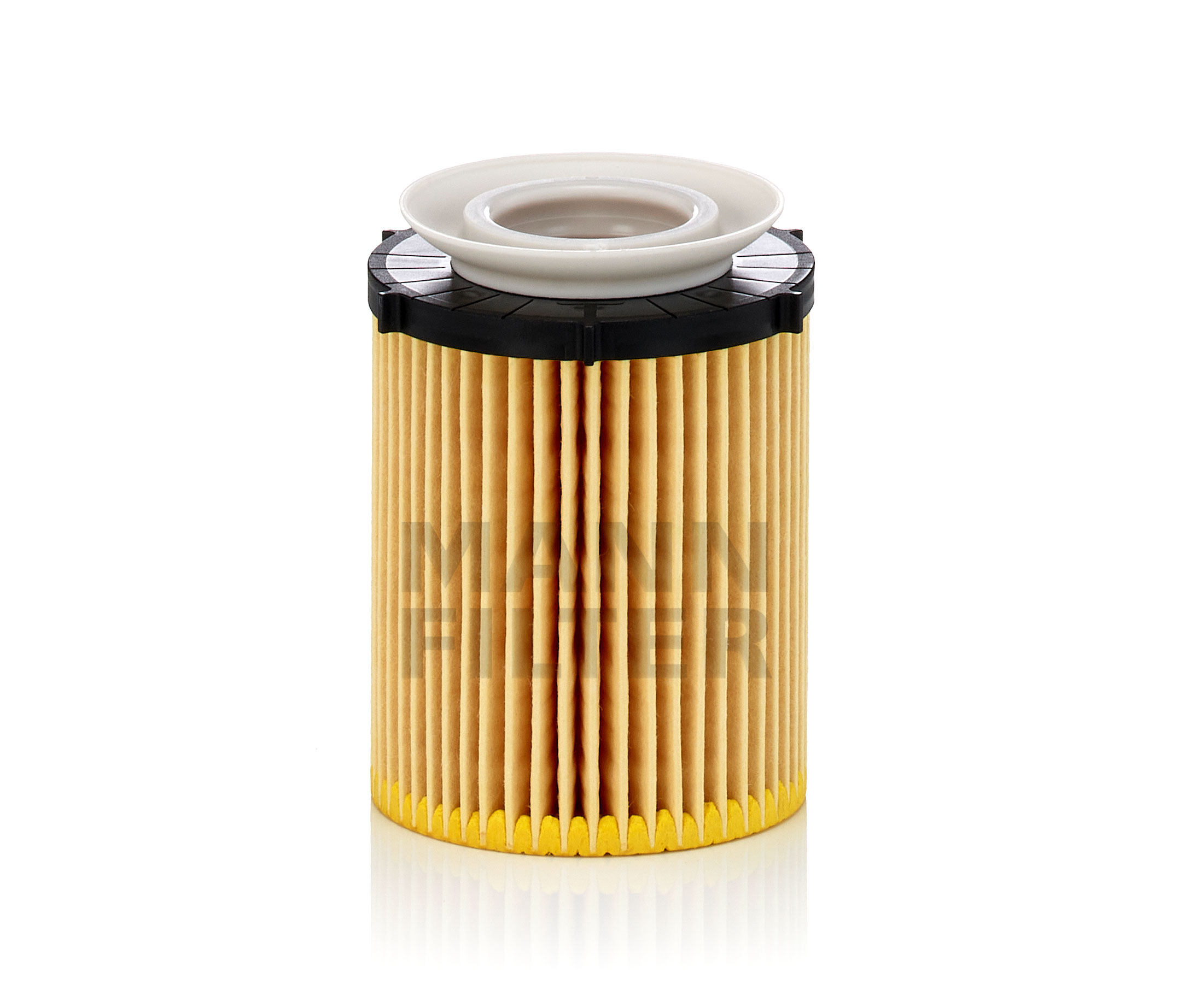 Side view of MANN-FILTER HU 711/6 z Oil filter Filter Insert, with gasket/seal